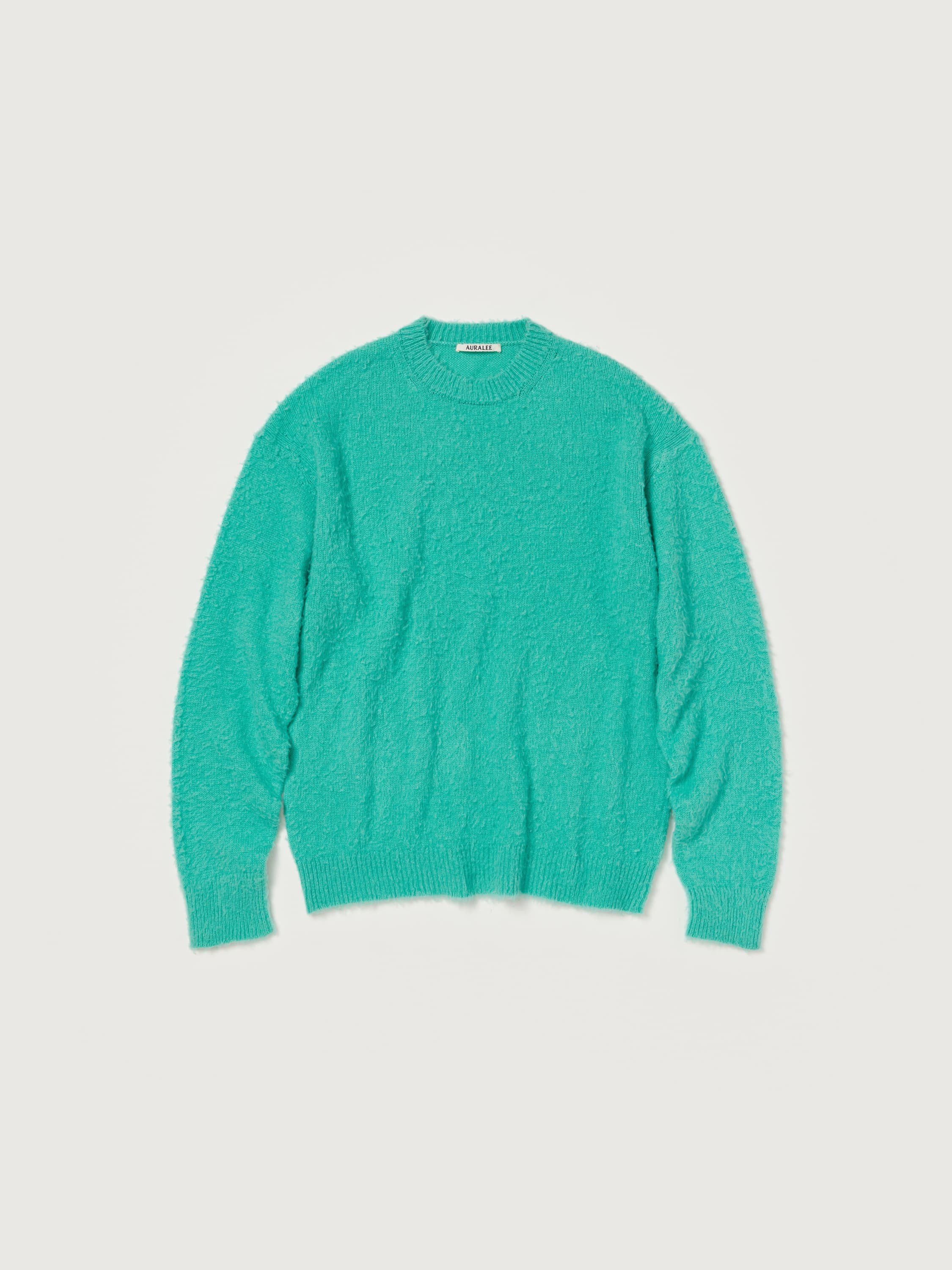 BRUSHED WOOL CASHMERE SILK KNIT P/O 詳細画像 AQUA GREEN 1