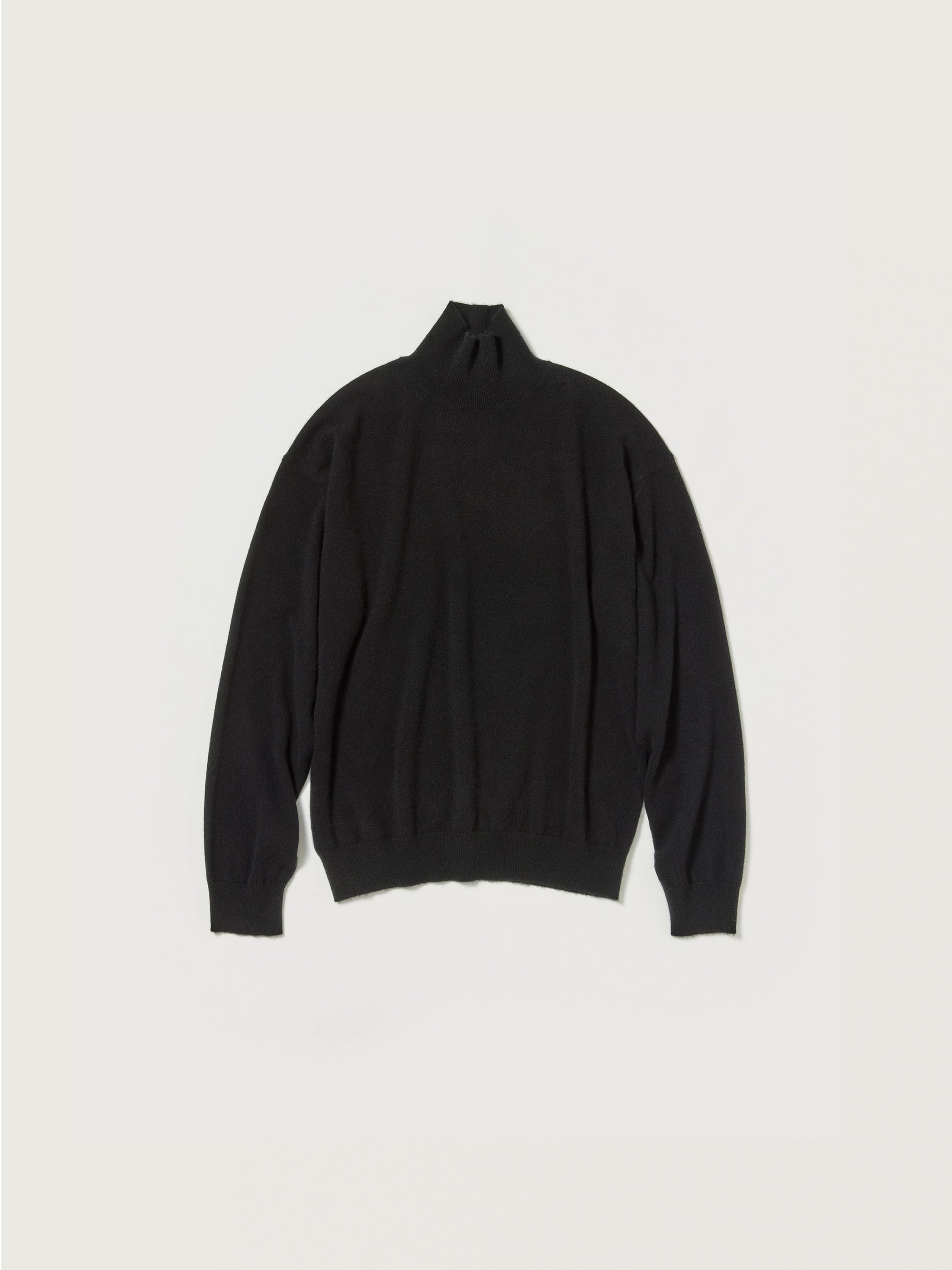 BABY CASHMERE KNIT TURTLE 詳細画像 TOP BLACK 1