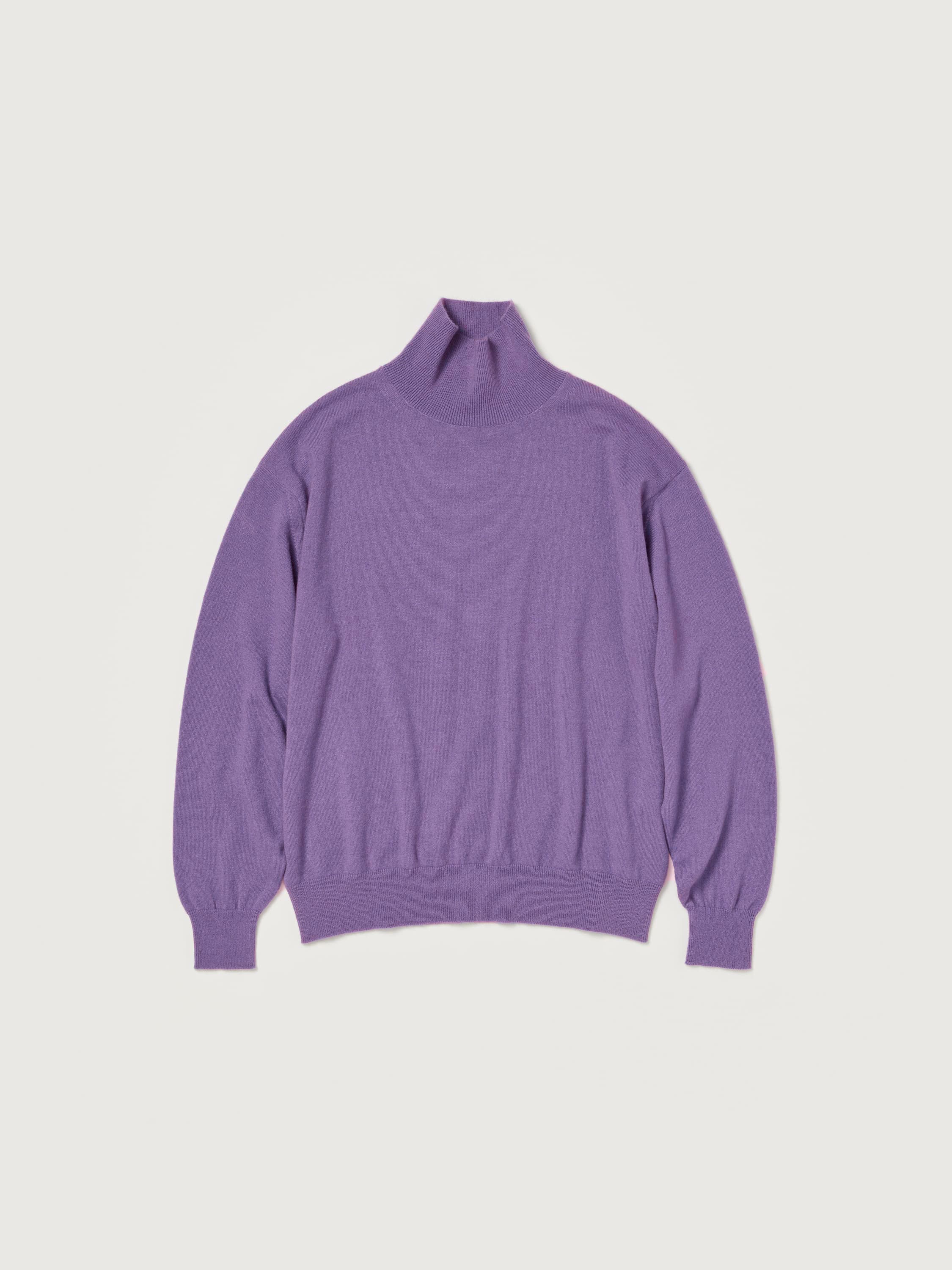 BABY CASHMERE KNIT TURTLE 詳細画像 PURPLE 1