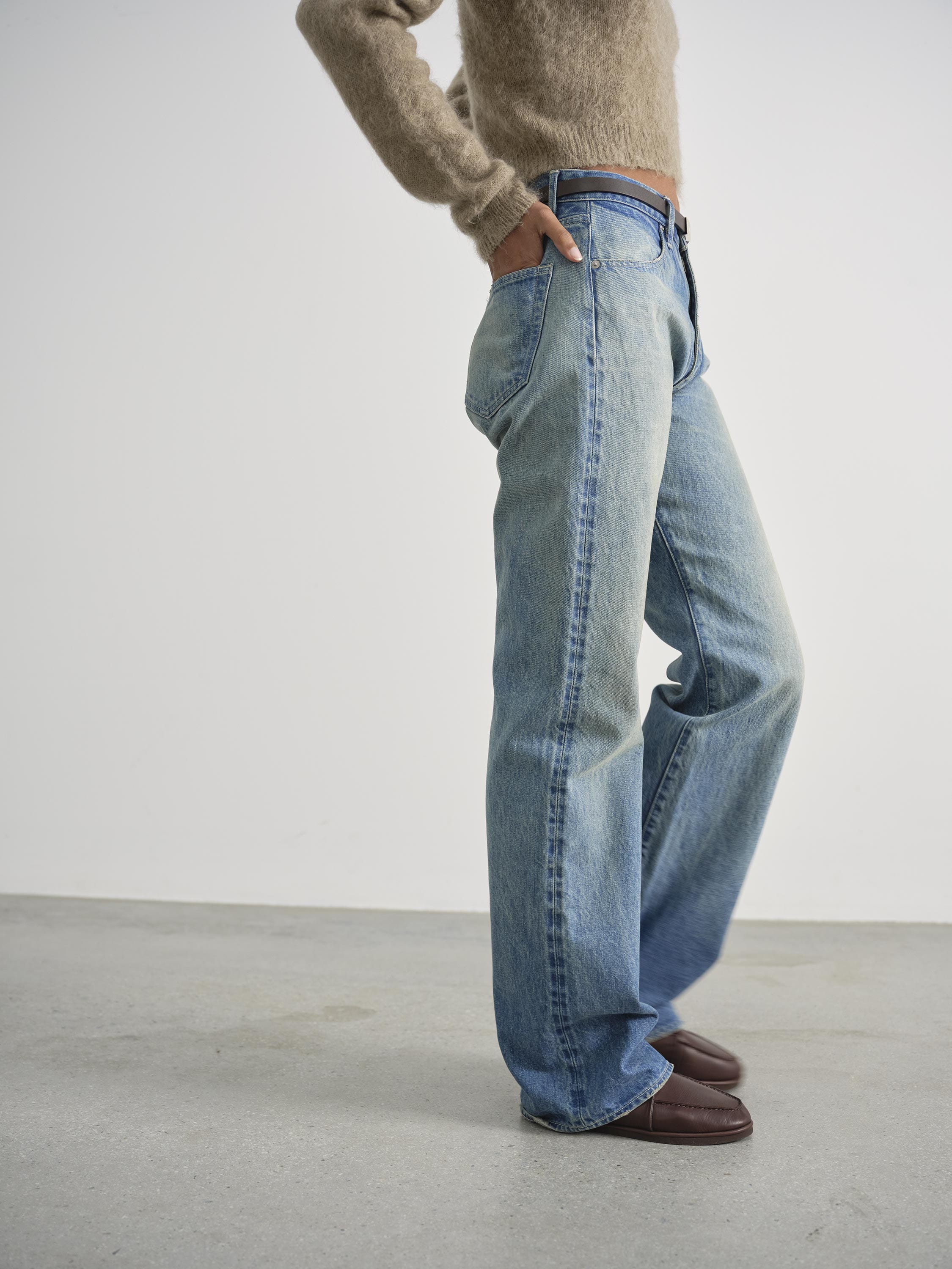 SELVEDGE FADED HEAVY DENIM PANTS 詳細画像 FADED INDIGO 3