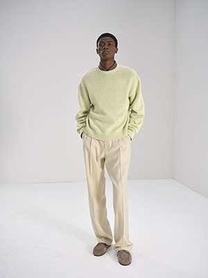 WOOL SOFT CORD KNIT P/O