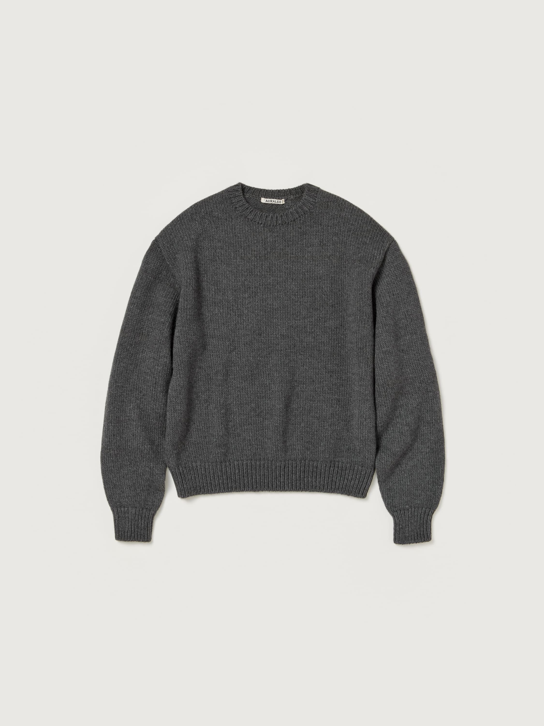 WOOL SOFT CORD KNIT P/O 詳細画像 TOP CHARCOAL 1