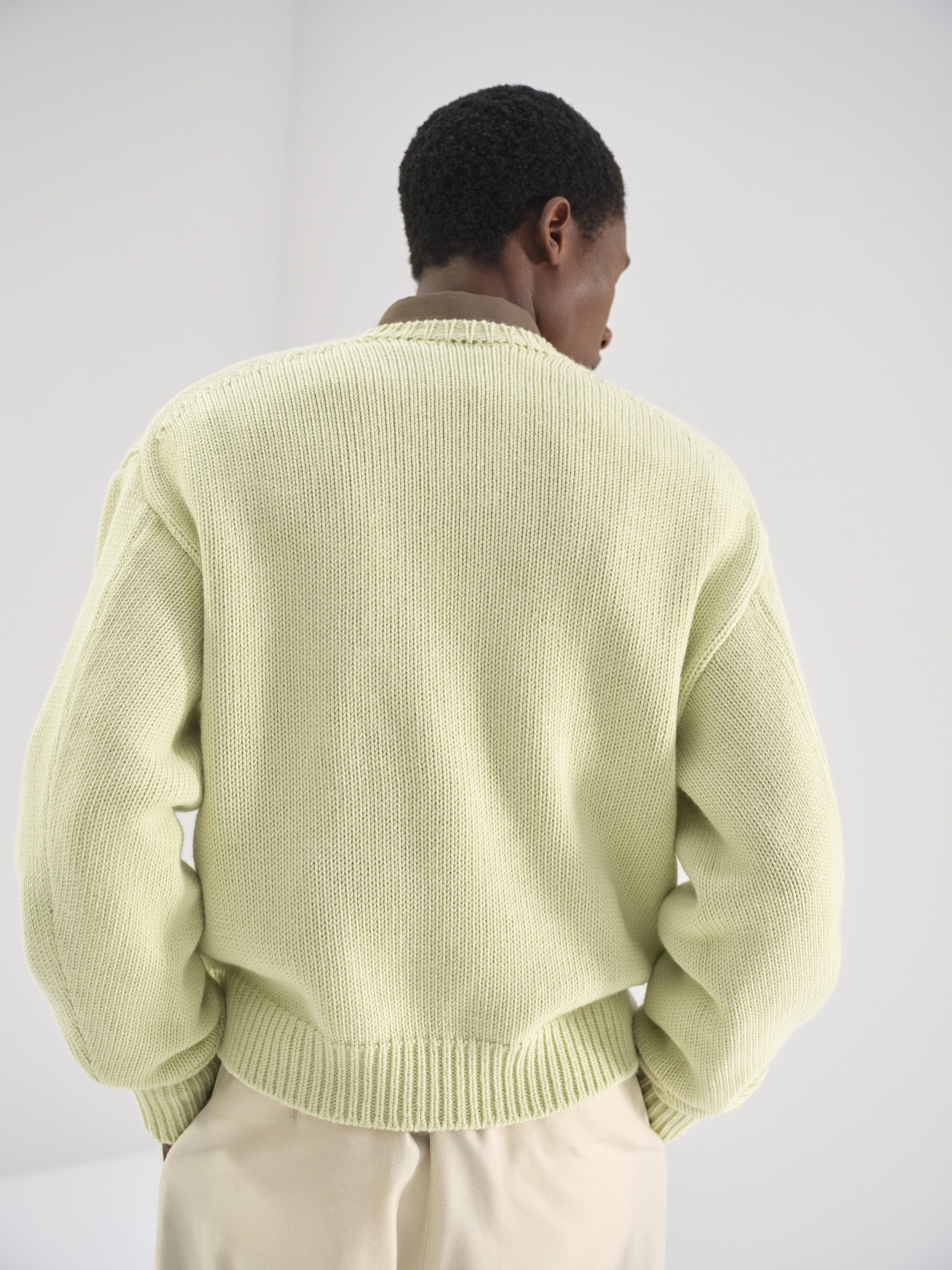 WOOL SOFT CORD KNIT P/O 詳細画像 LIGHT LIME 3