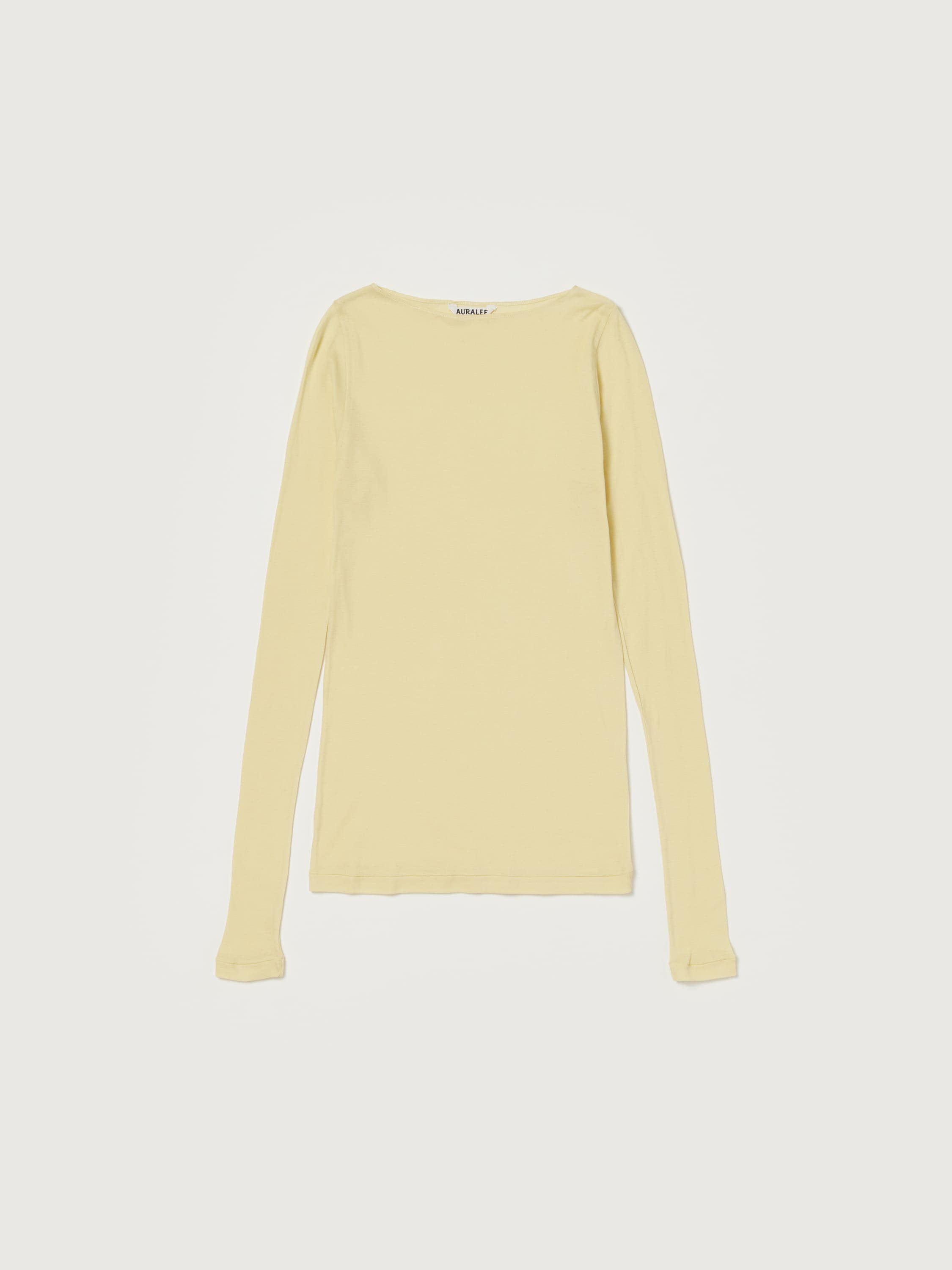 HIGH GAUGE SHEER RIB BOAT NECK L/S TEE 詳細画像 YELLOW 1