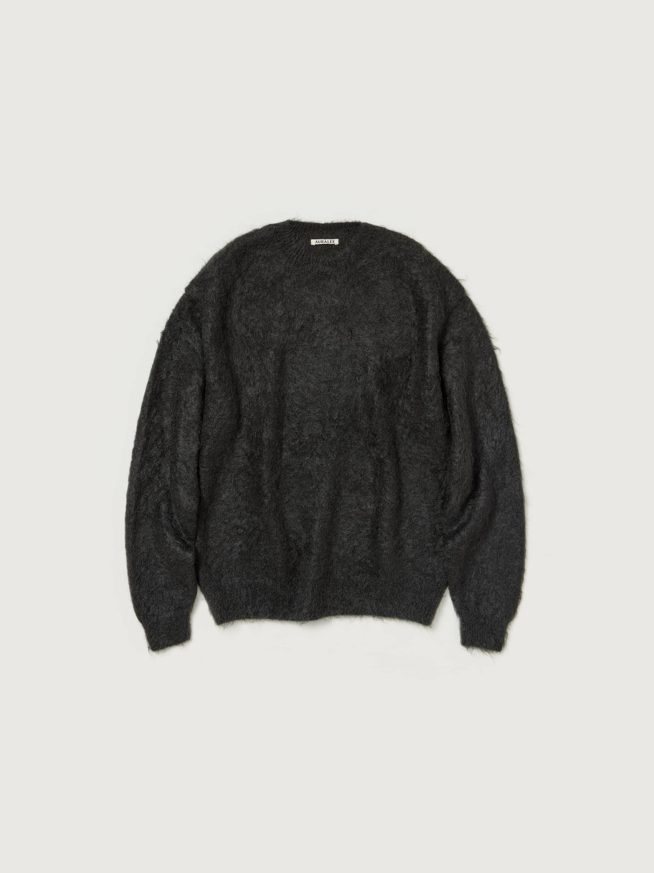 BRUSHED SUPER KID MOHAIR KNIT P/O 詳細画像 INK BLACK 1