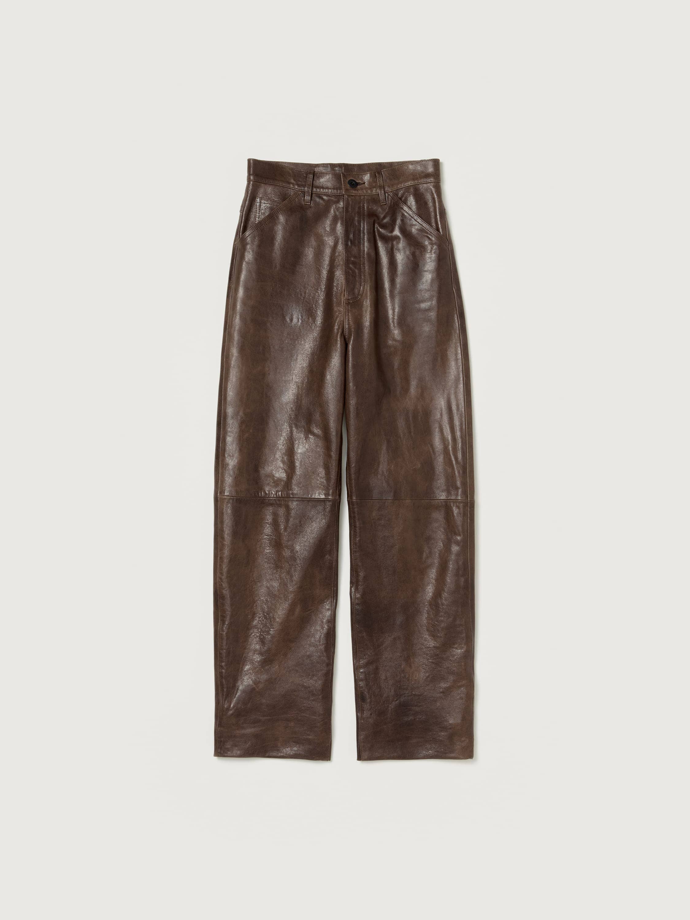 HEAVY LAMB LEATHER PANTS 詳細画像 DARK BROWN 5