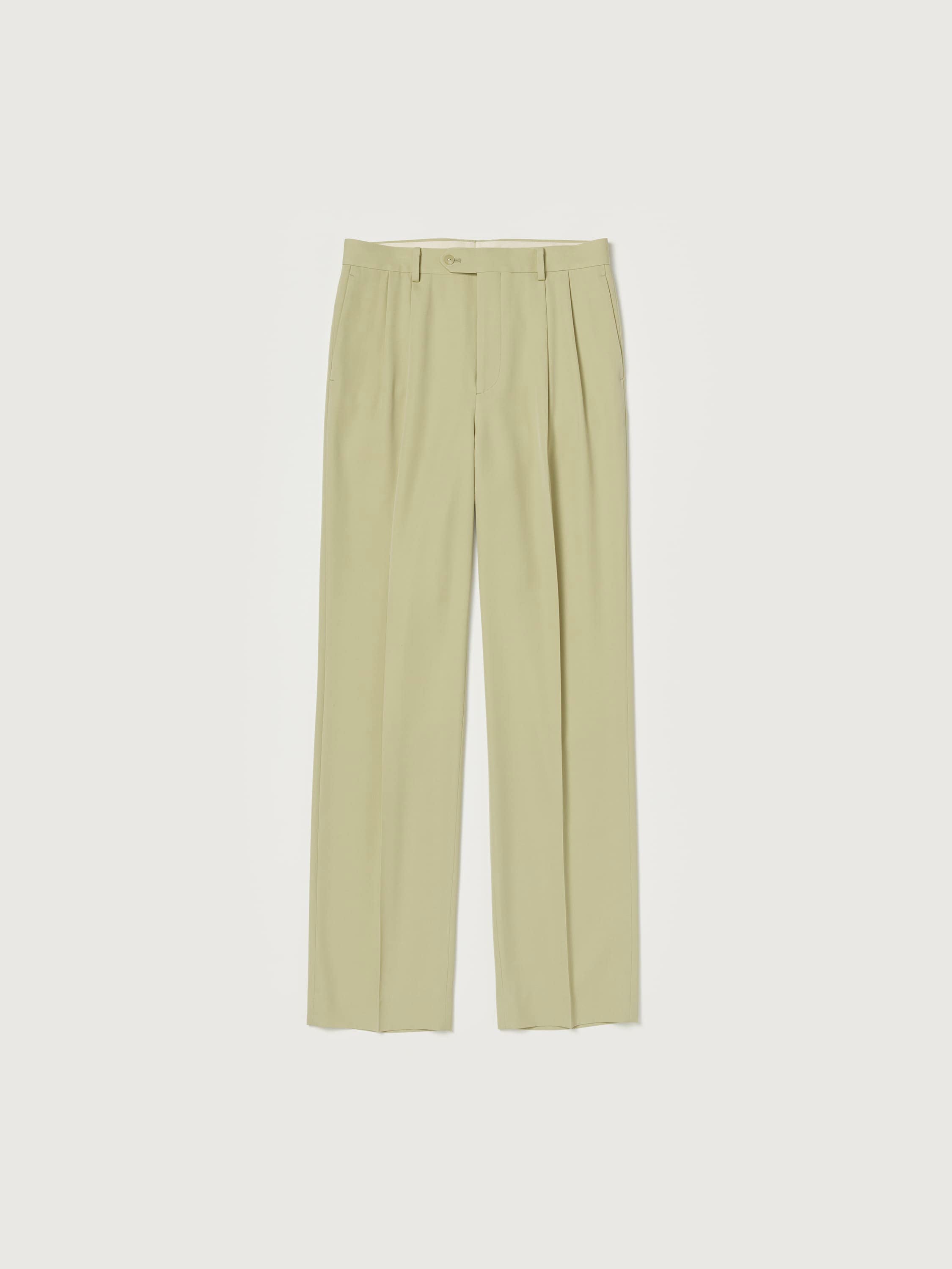 LIGHT WOOL MAX GABARDINE TWO-TUCK SLACKS - AURALEE Official Website