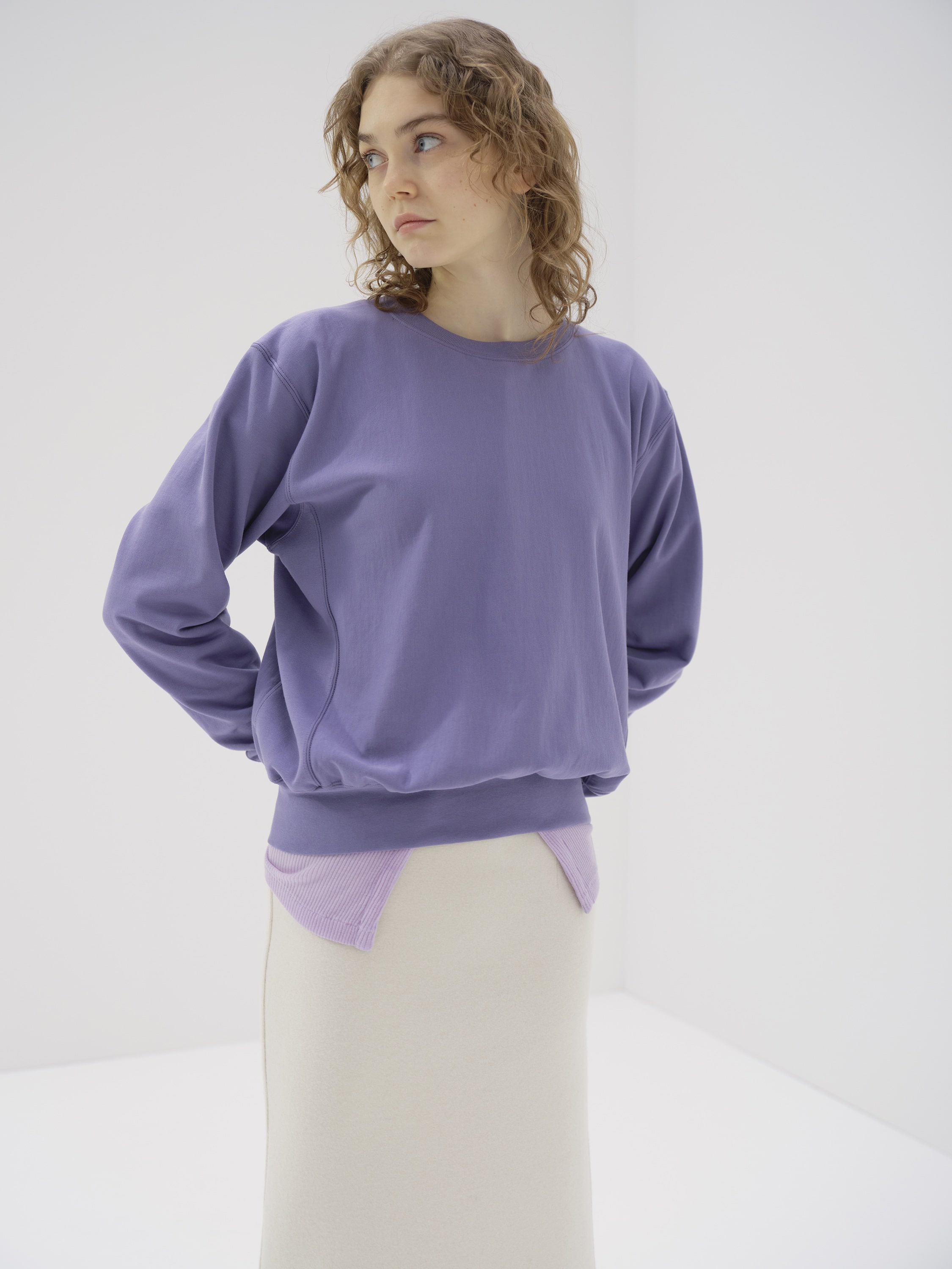 ELASTIC HIGH GAUGE SWEAT P/O 詳細画像 PURPLE 2