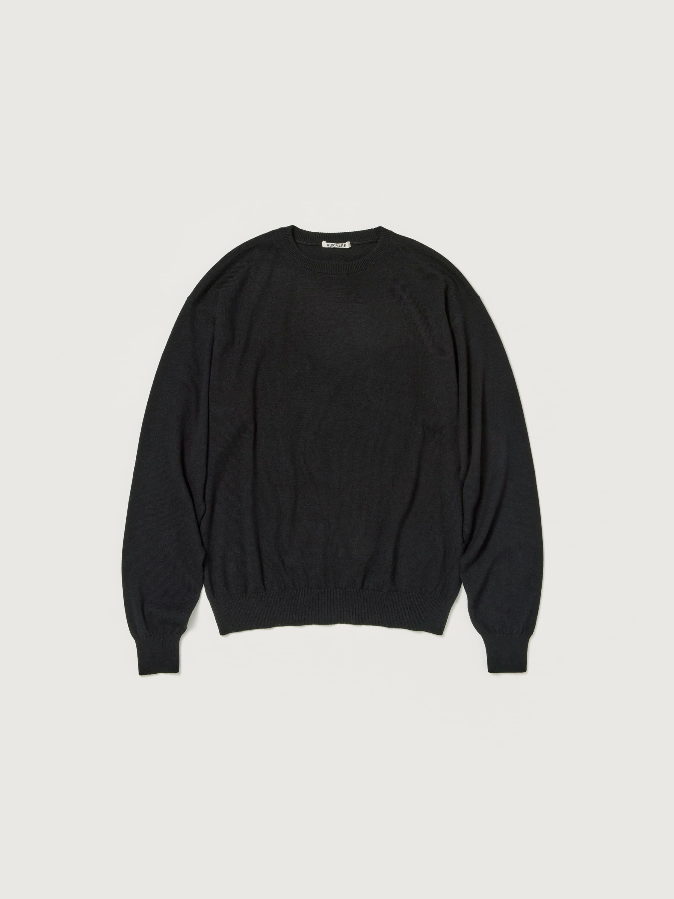 CASHMERE SILK WOOL KNIT P/O 詳細画像 BLACK 1