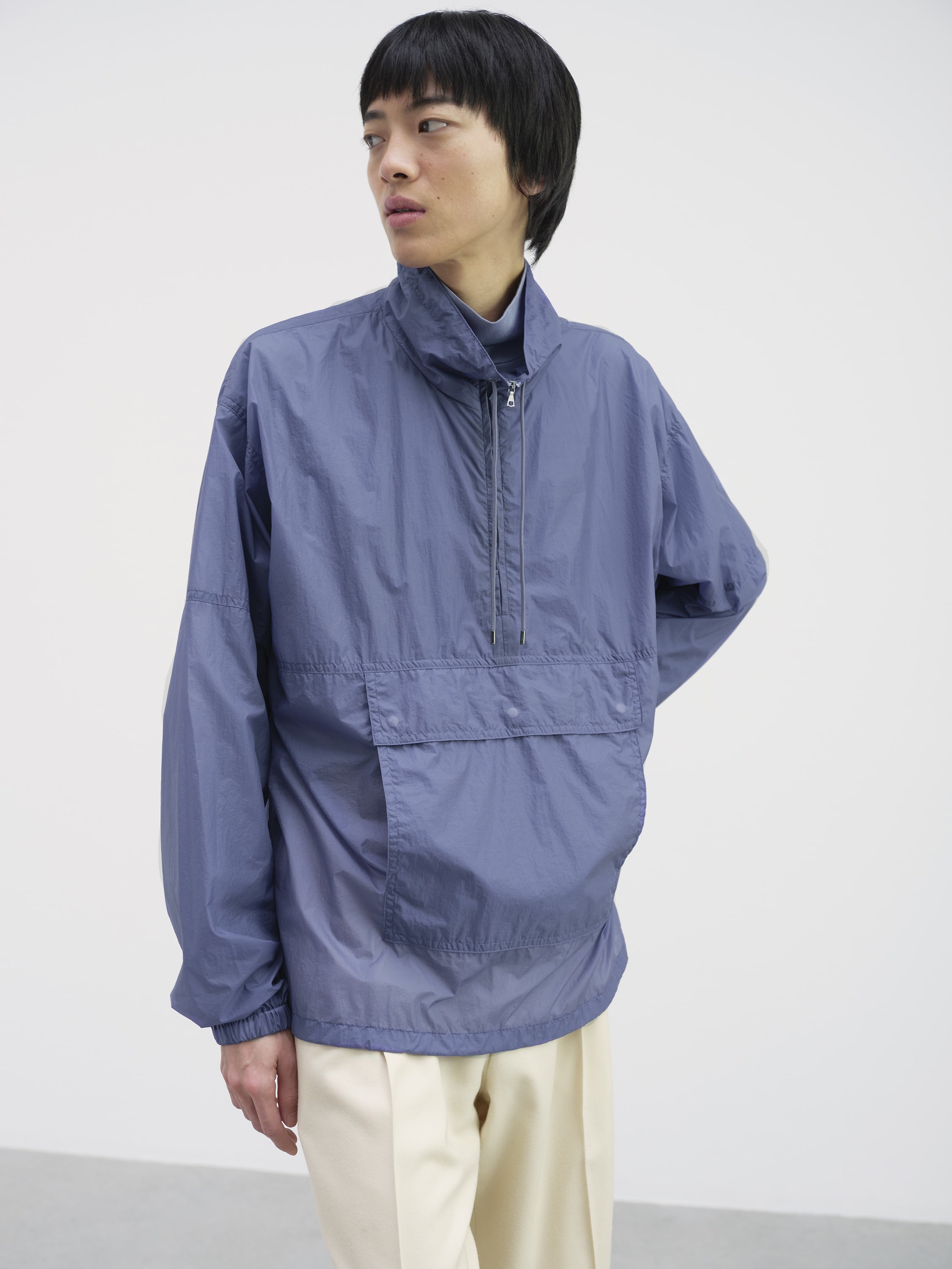 WASHED SUPER LIGHT AIRY NYLON ANORAK 詳細画像 LIGHT PURPLE 2