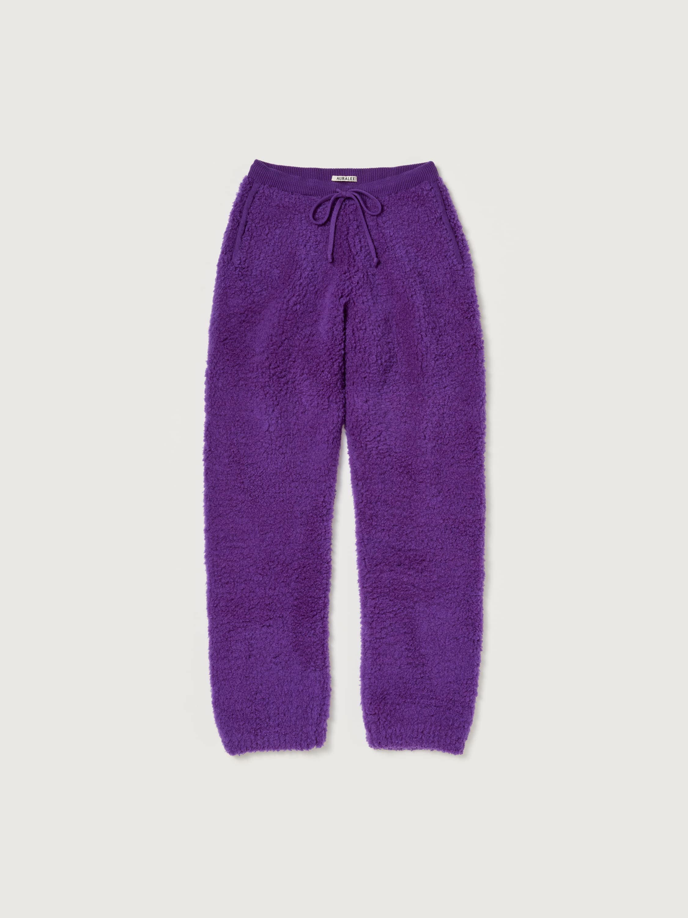 MERINO WOOL BOA KNIT PANTS 詳細画像 PURPLE 1