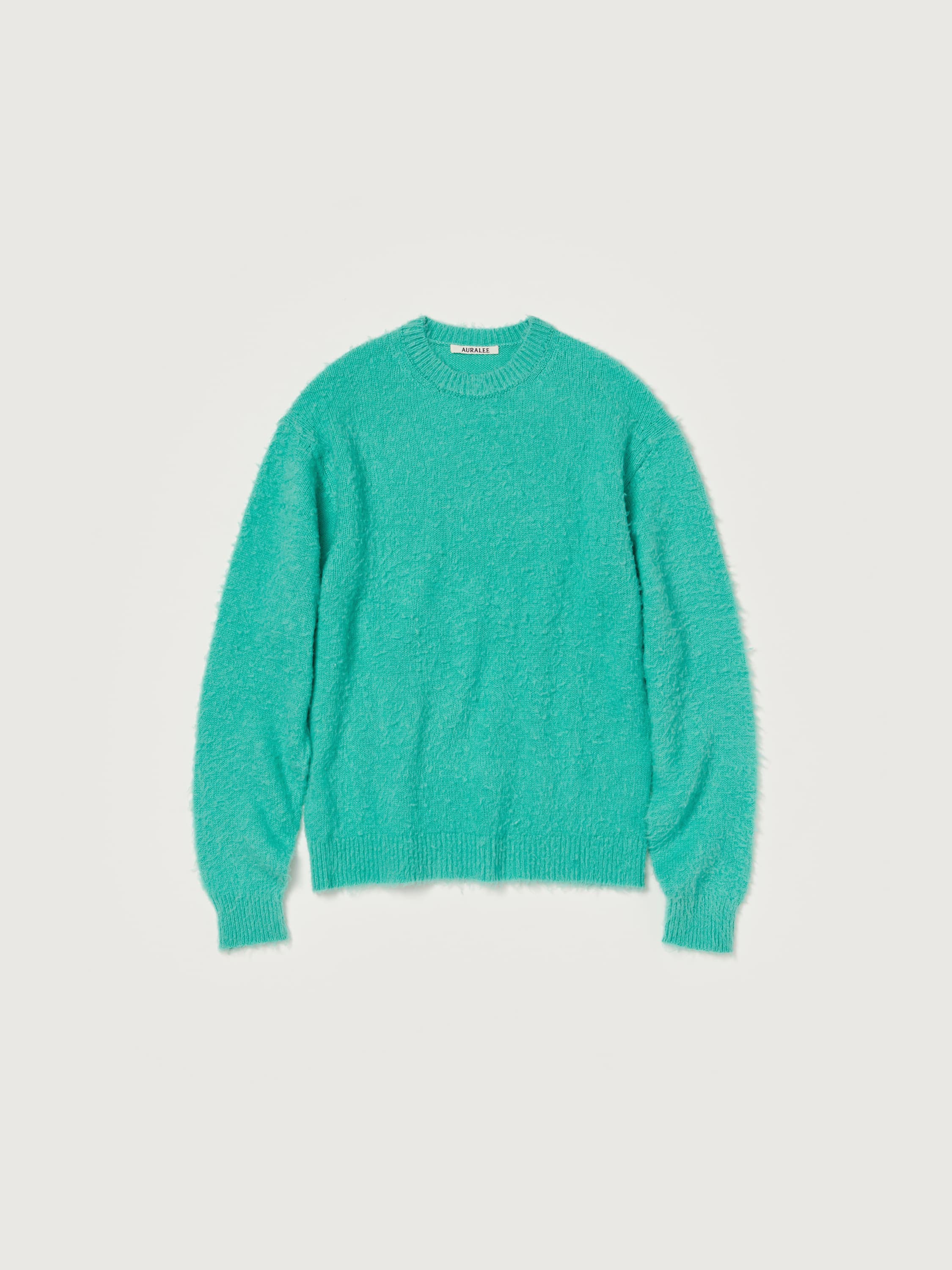 BRUSHED WOOL CASHMERE SILK KNIT P/O 詳細画像 AQUA GREEN 1