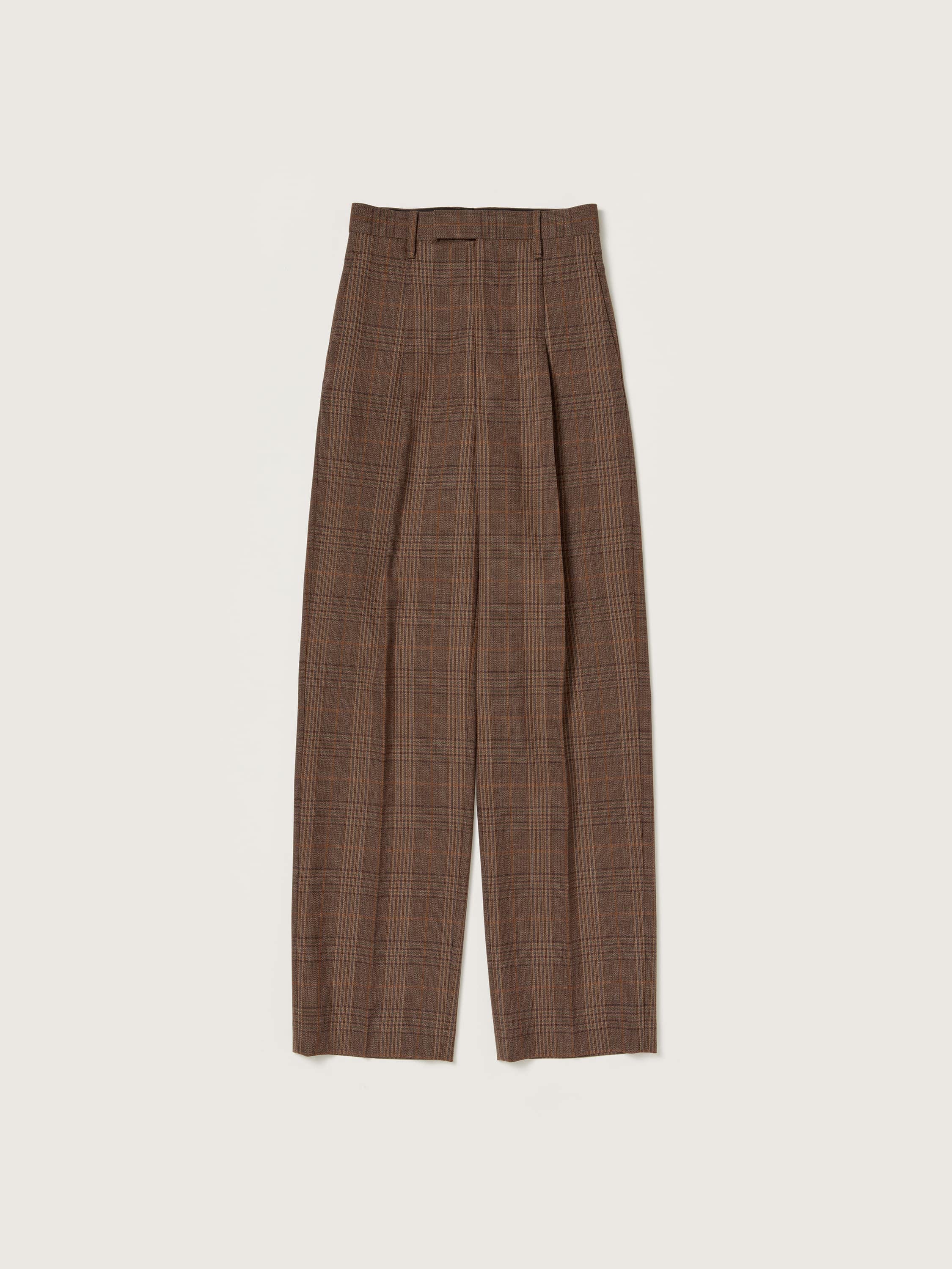 BLUEFACED WOOL CHECK SLACKS 詳細画像 BROWN CHECK 5