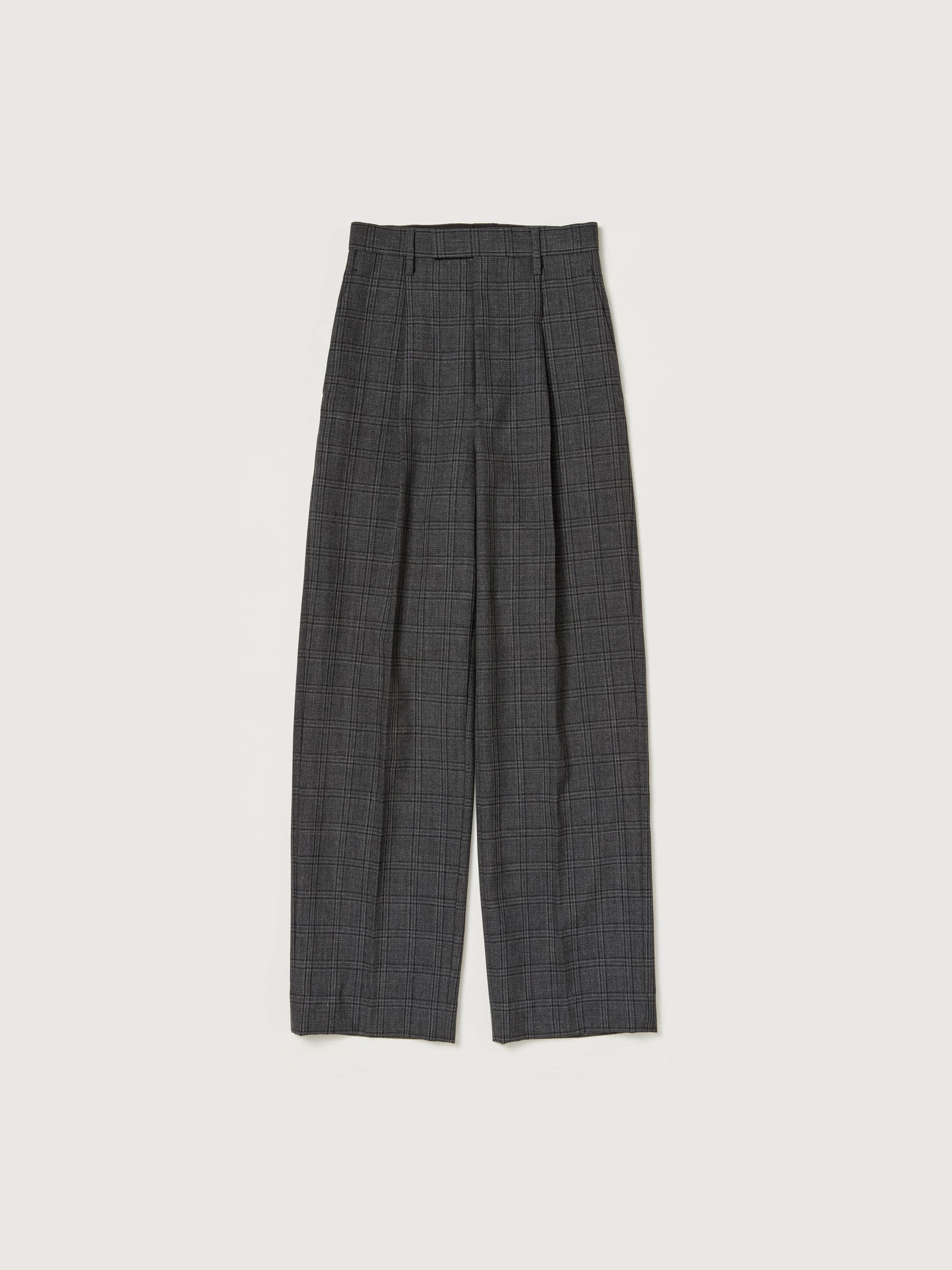 BLUEFACED WOOL CHECK SLACKS 詳細画像 CHARCOAL CHECK 1