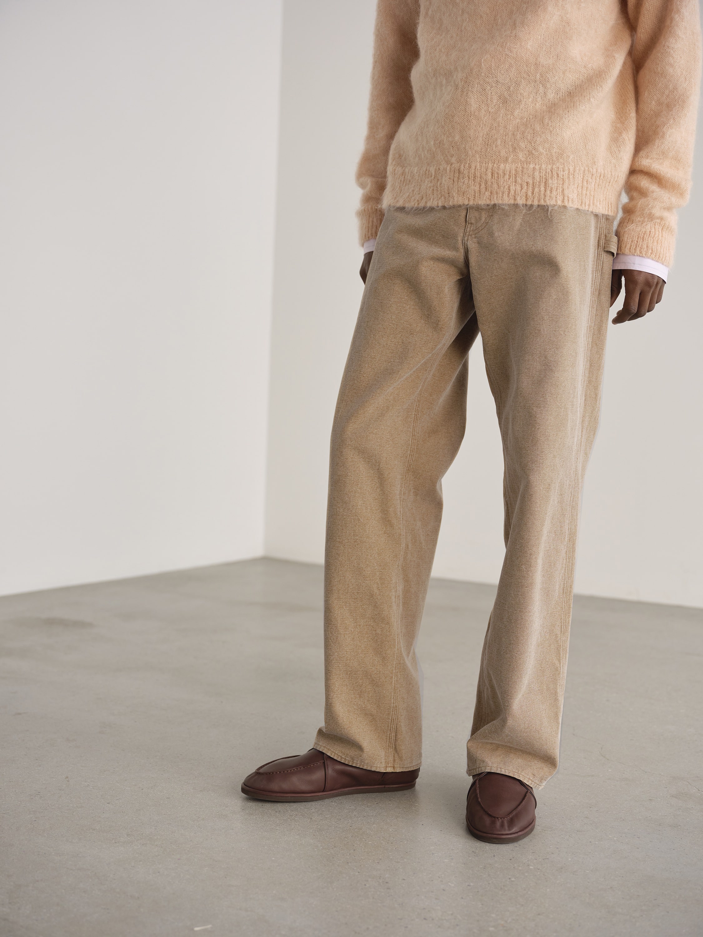 WASHED ORGANIC CANVAS PANTS 詳細画像 LIGHT BROWN 1