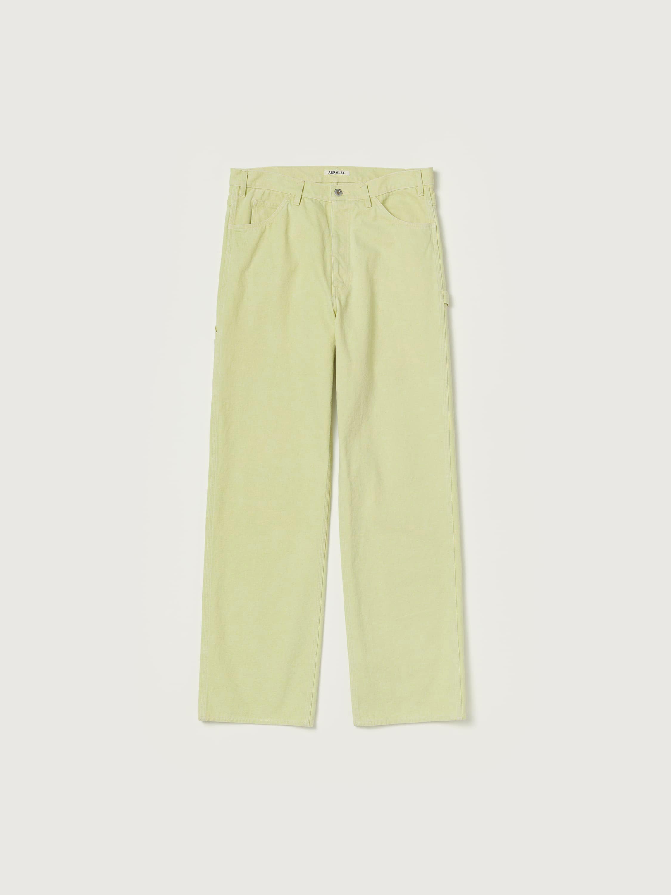 WASHED ORGANIC CANVAS PANTS 詳細画像 LIME GREEN 1