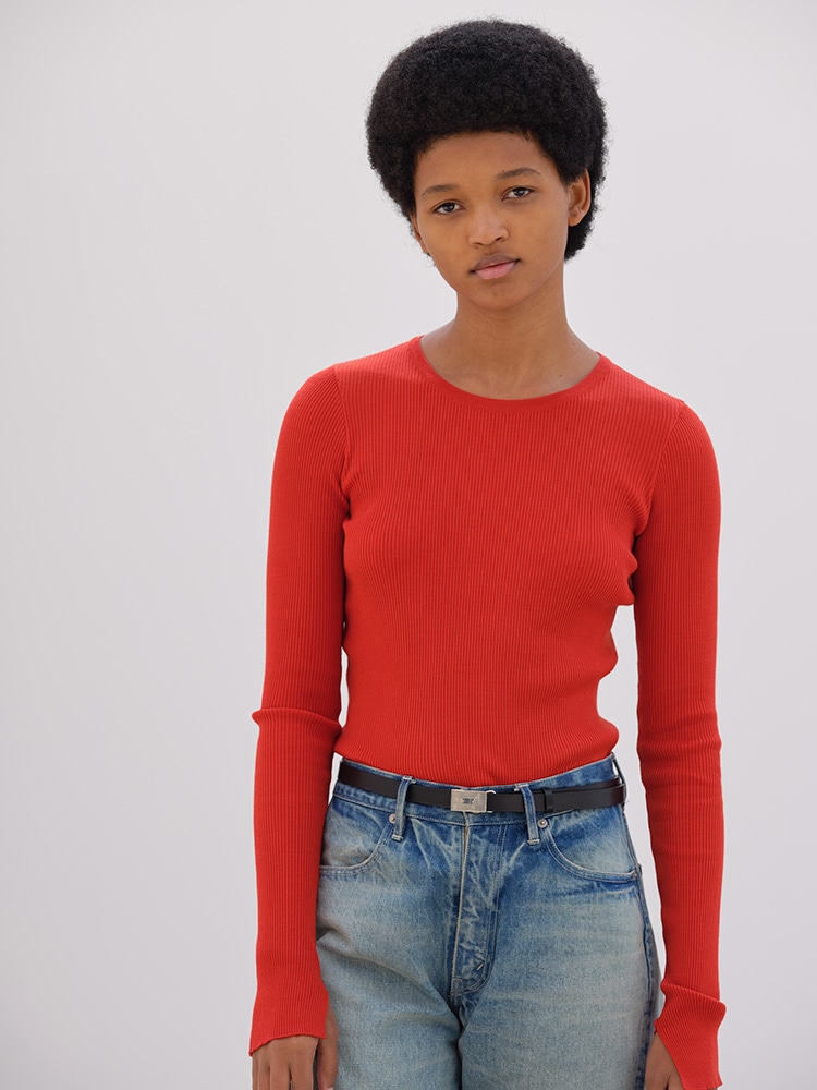 SUPER FINE WOOL HIGH GAUGE RIB KNIT P/O - AURALEE Official Website