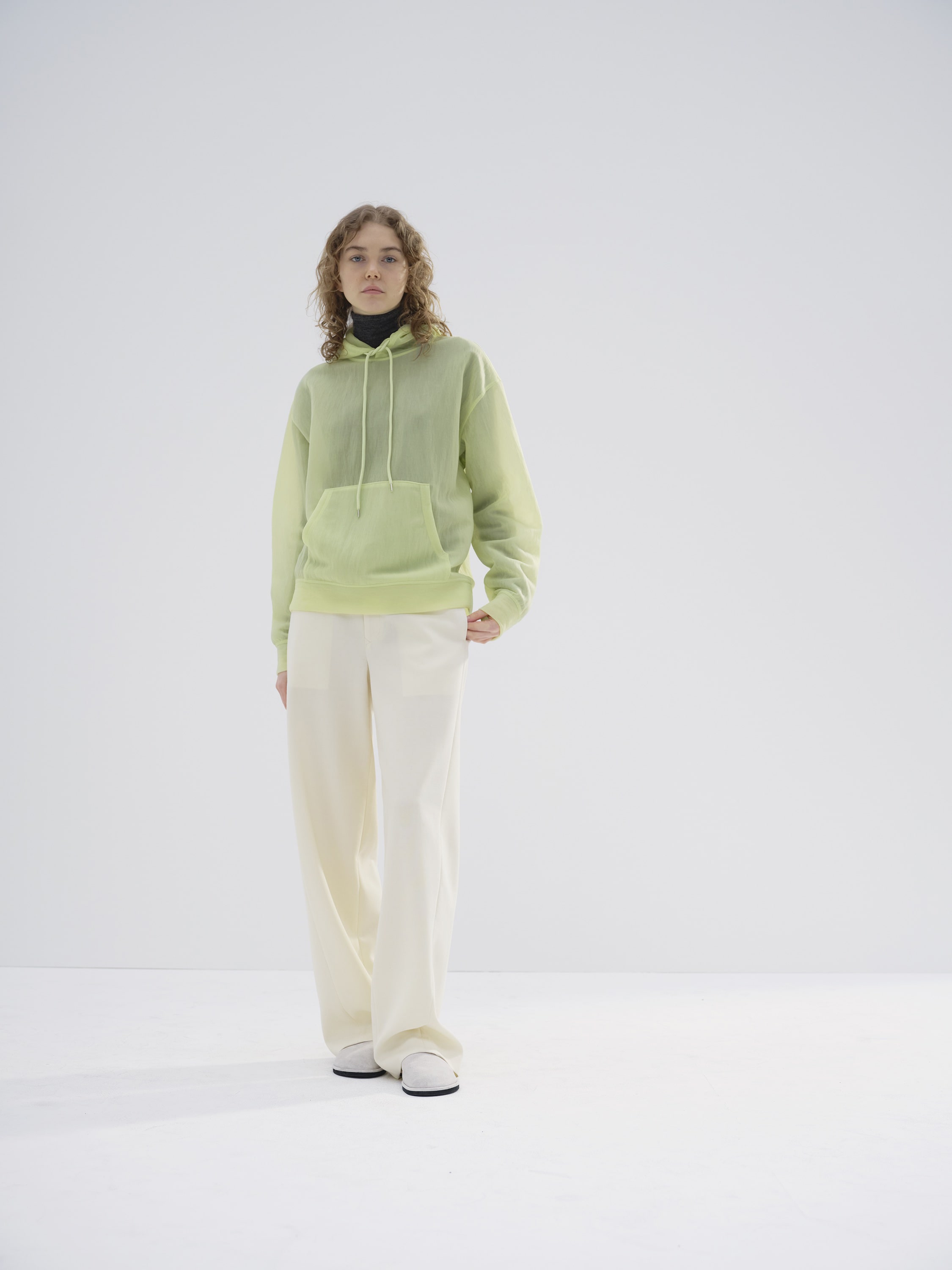 ELASTIC SHEER NYLON P/O PARKA 詳細画像 LIME GREEN 1