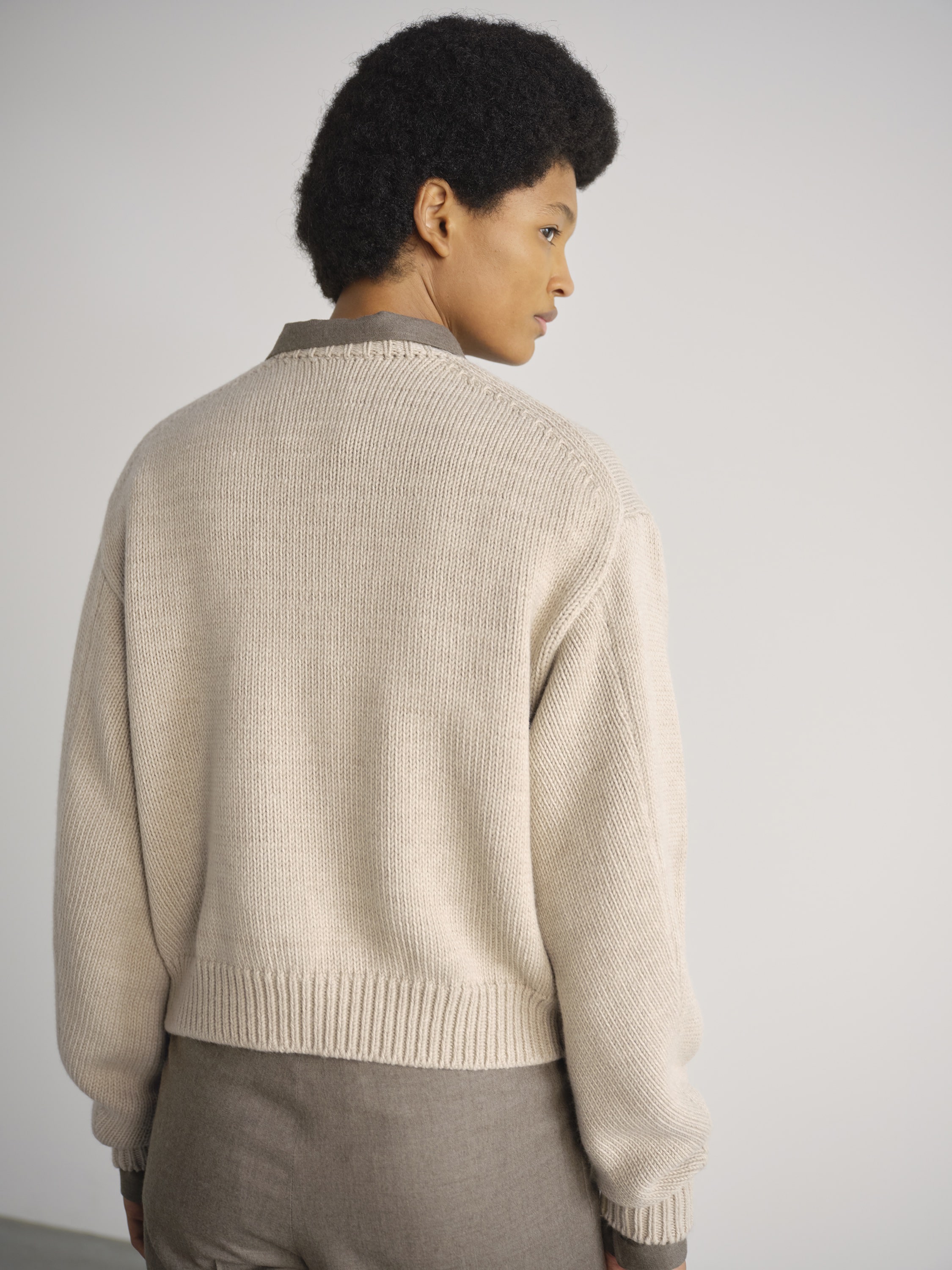 WOOL SOFT CORD KNIT P/O 詳細画像 TOP BEIGE 3