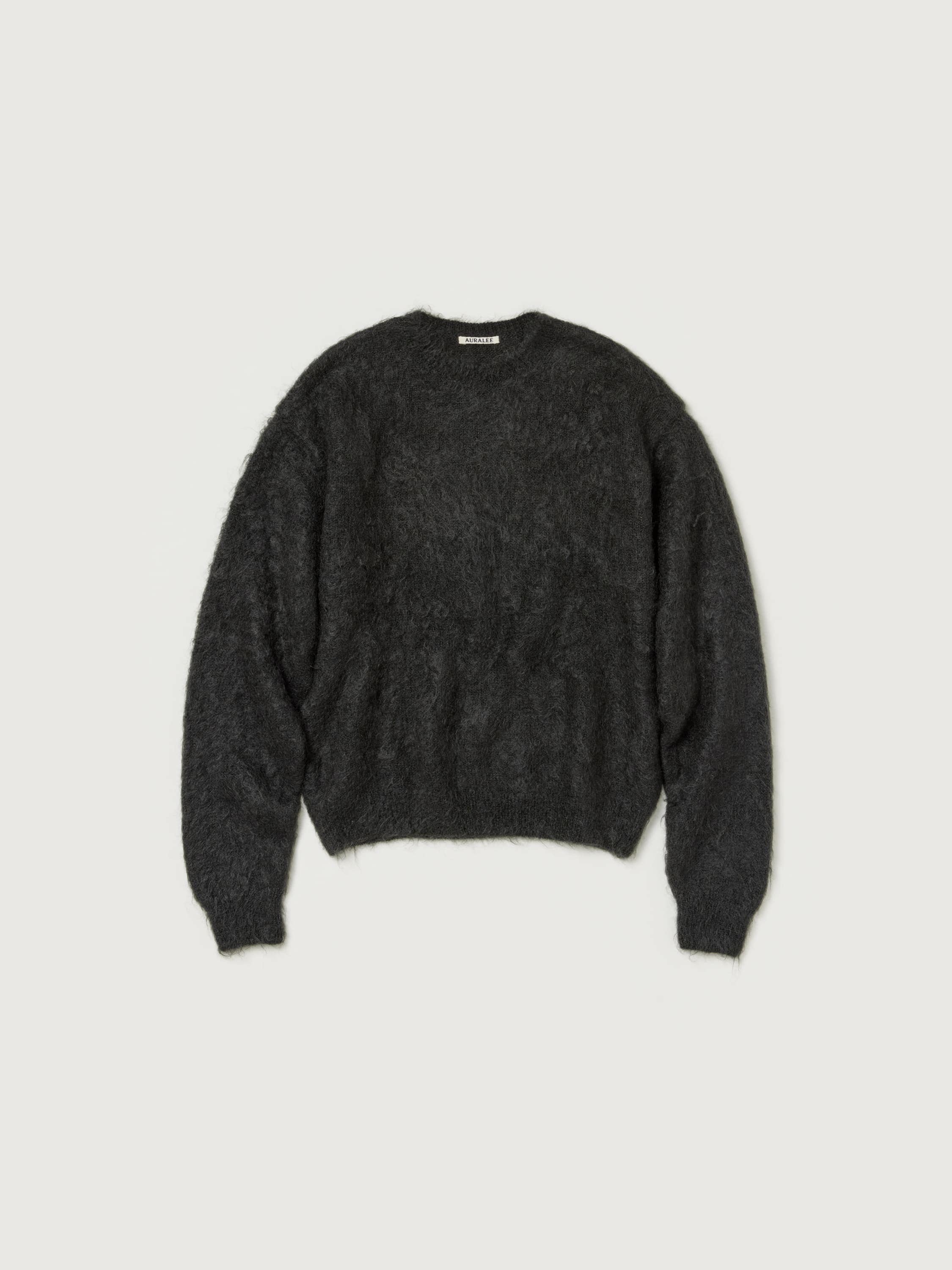 BRUSHED SUPER KID MOHAIR KNIT P/O 詳細画像 INK BLACK 5