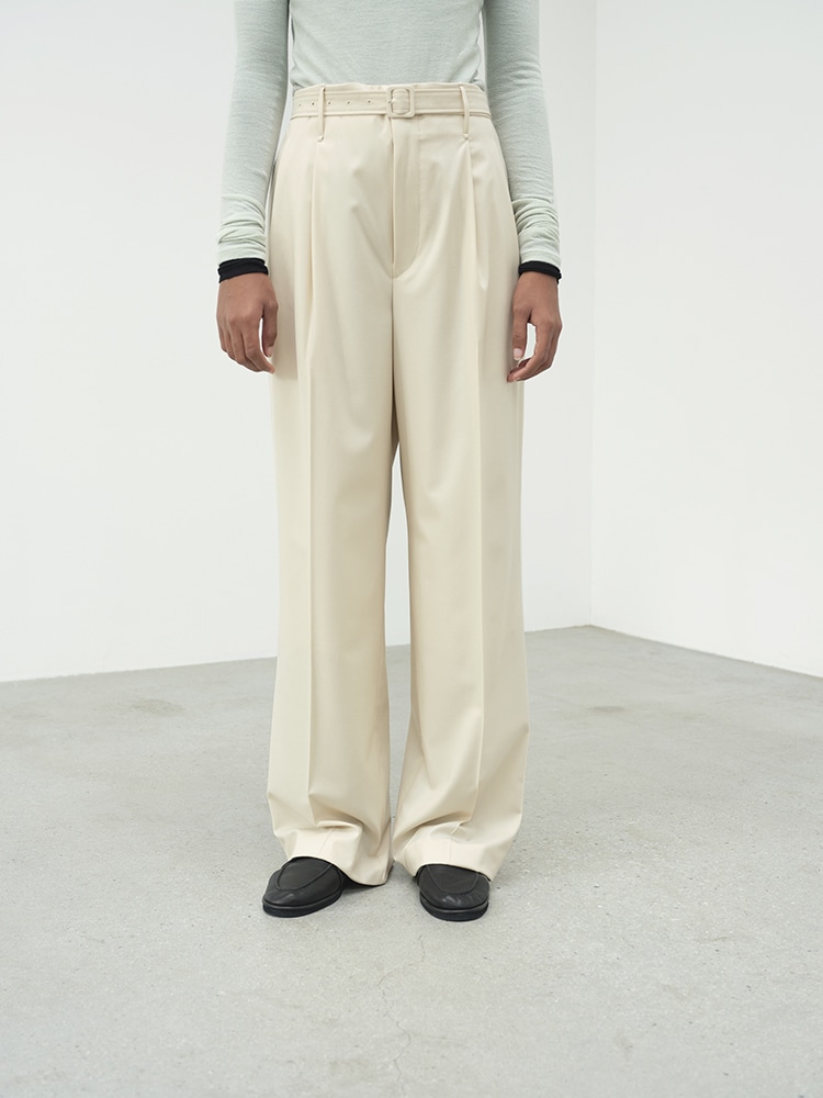 SUPER FINE TROPICAL WOOL SLACKS - AURALEE Official Website