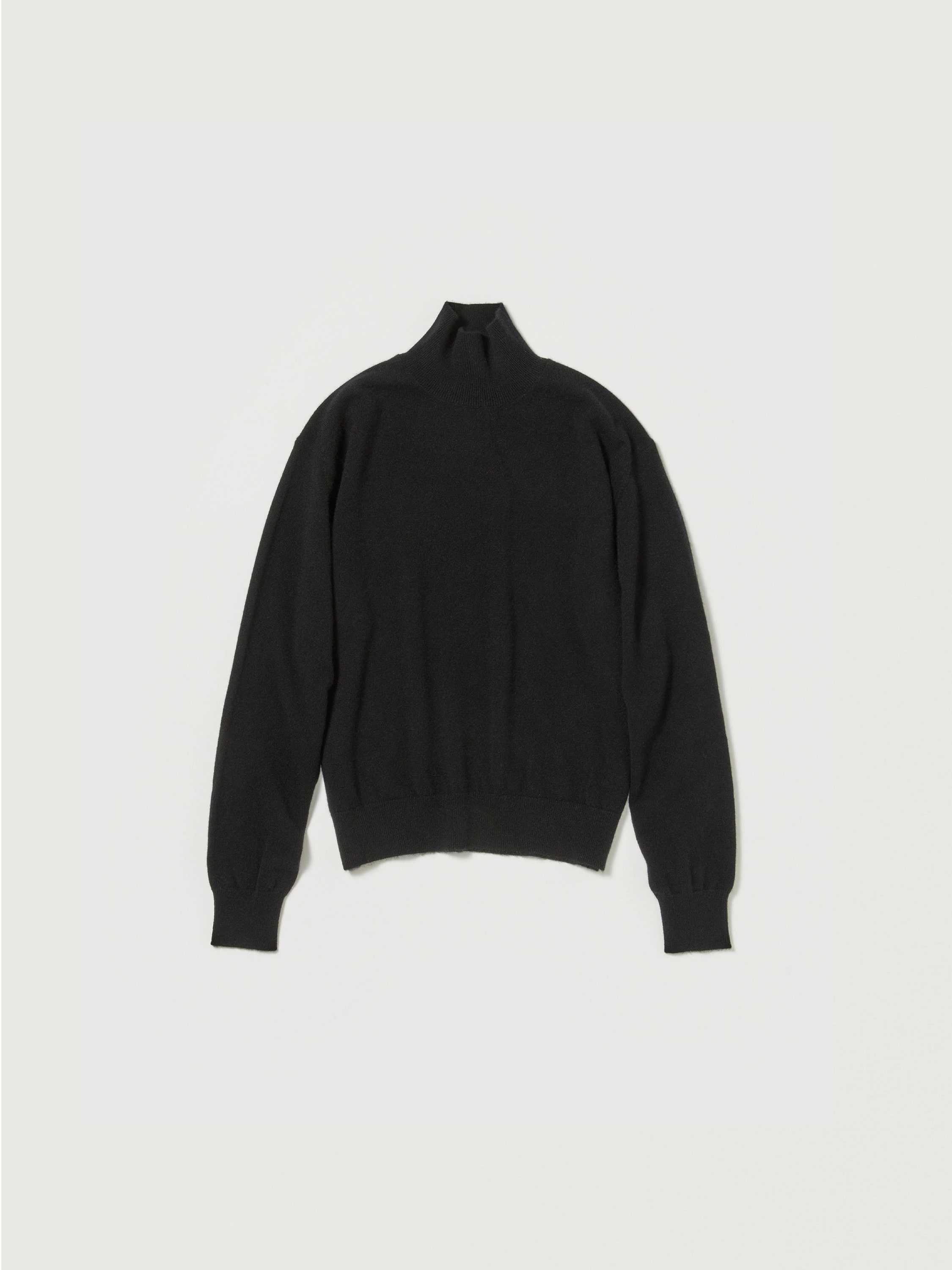 BABY CASHMERE KNIT TURTLE 詳細画像 TOP BLACK 1