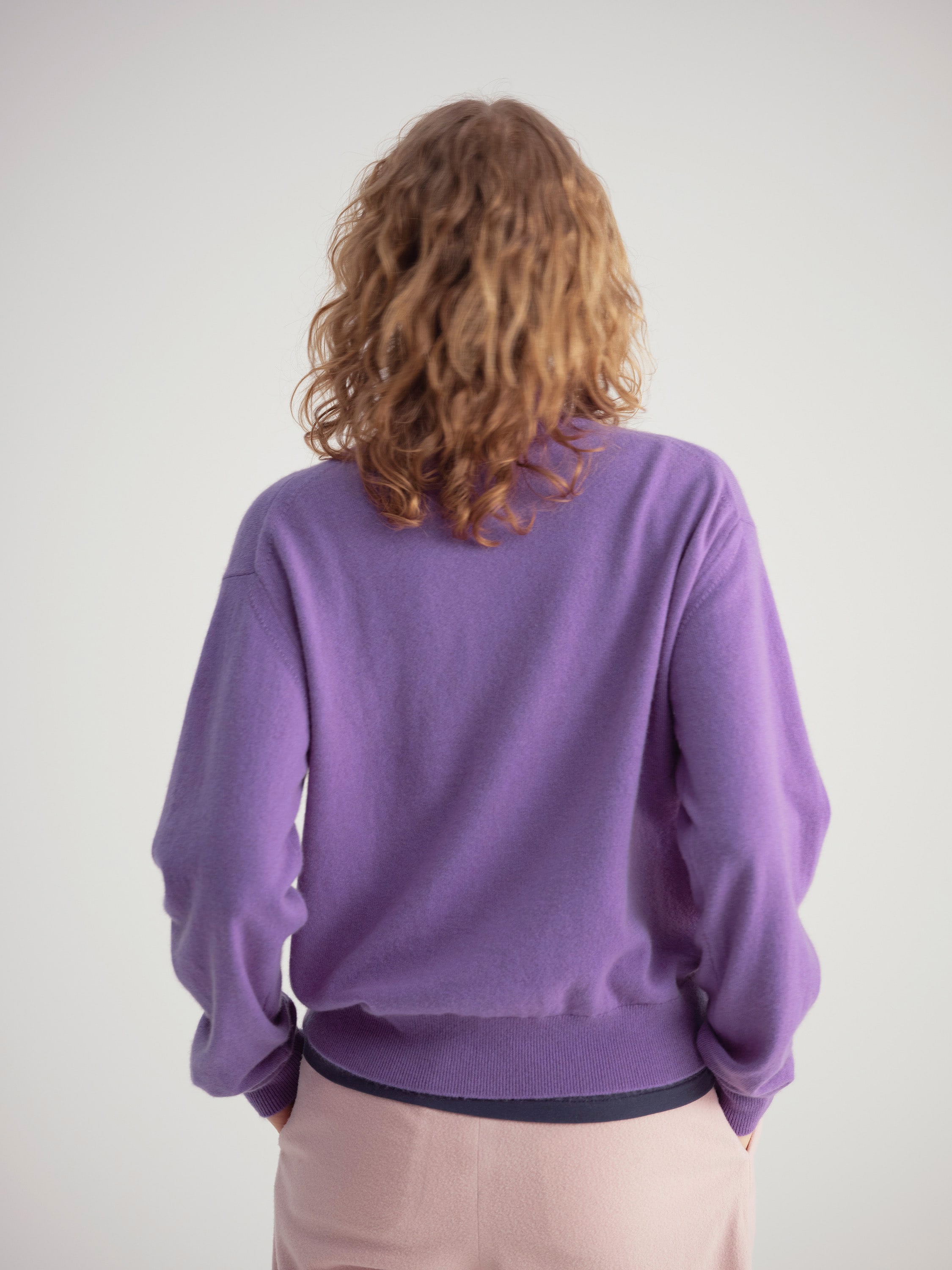 BABY CASHMERE KNIT TURTLE 詳細画像 PURPLE 4