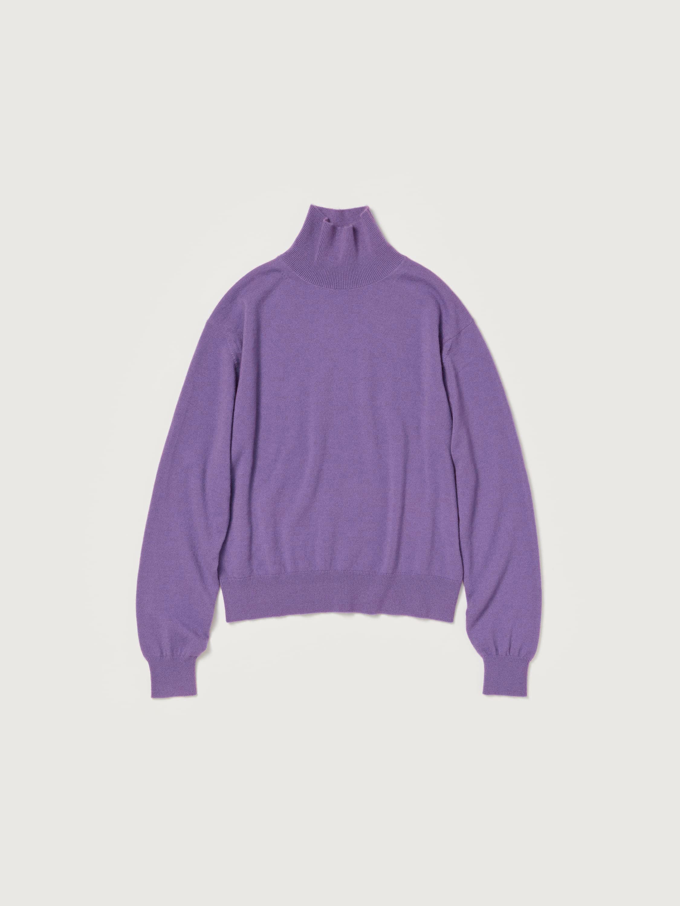 BABY CASHMERE KNIT TURTLE 詳細画像 PURPLE 5