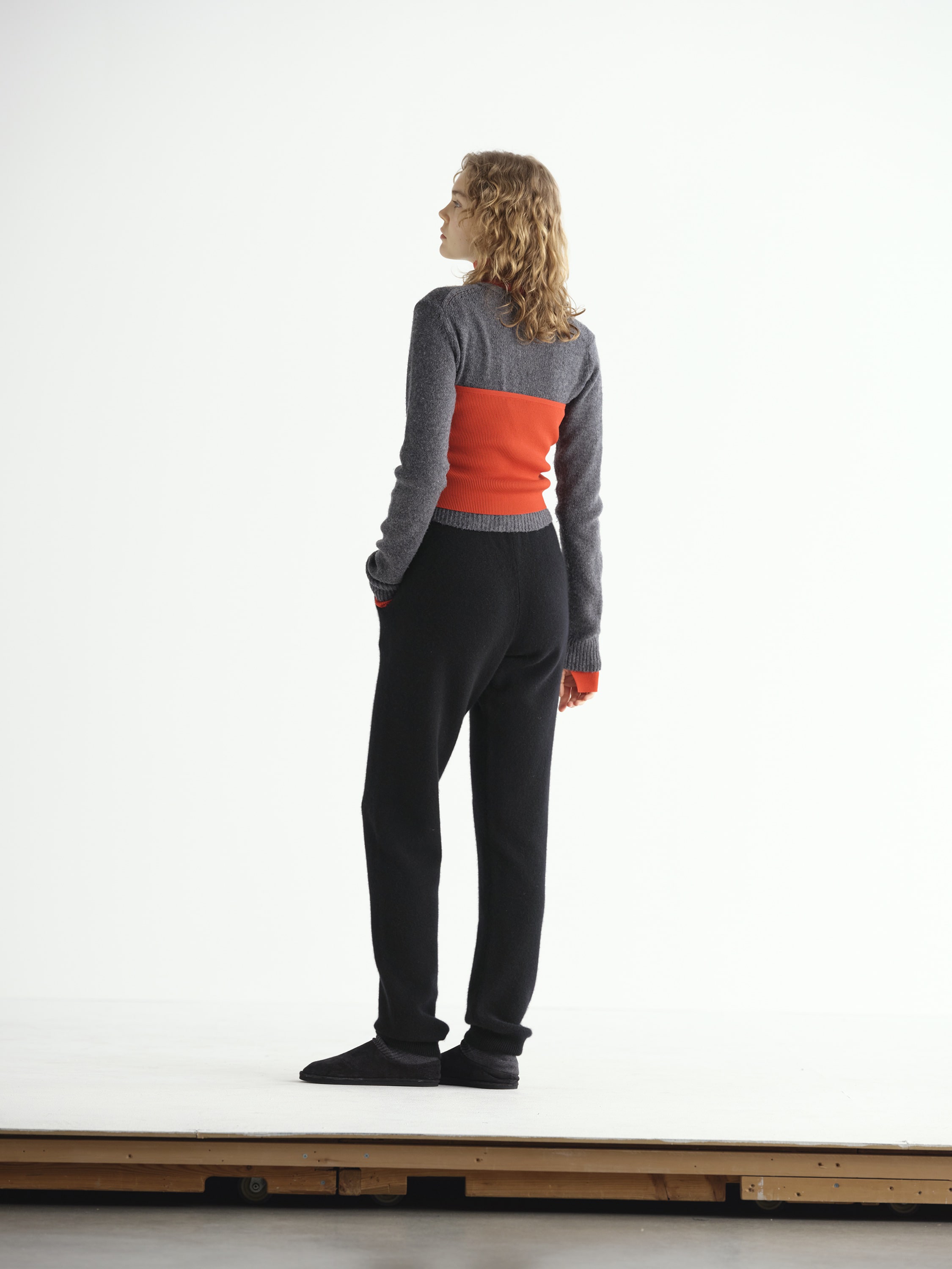 BABY CASHMERE KNIT PANTS 詳細画像 TOP BLACK 4