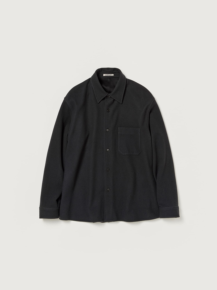 BRUSHED SUPER FINE WOOL FLANNEL SHIRT - AURALEE Official Website