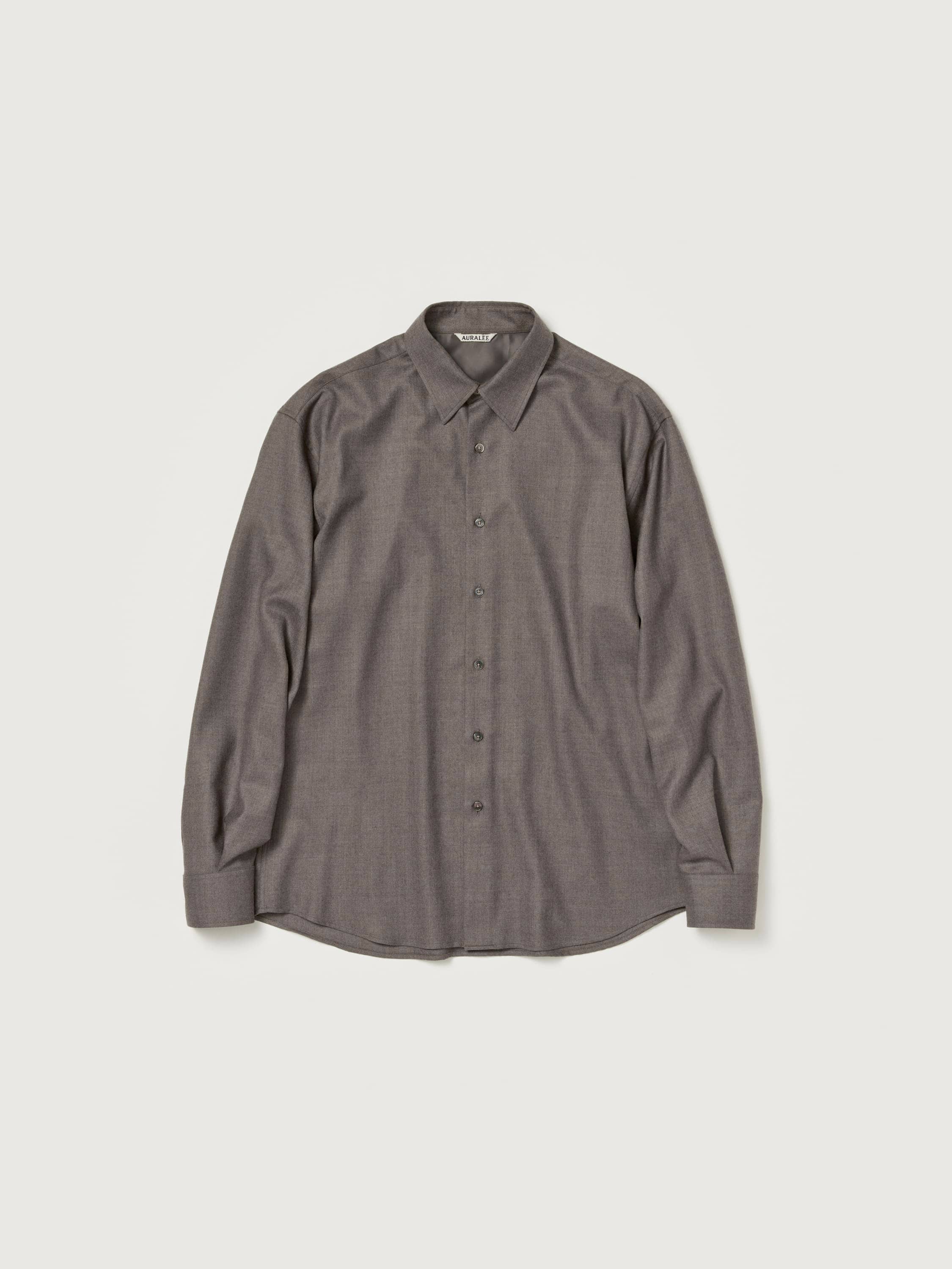 SUPER LIGHT WOOL SHIRT 詳細画像 TOP BROWN 5