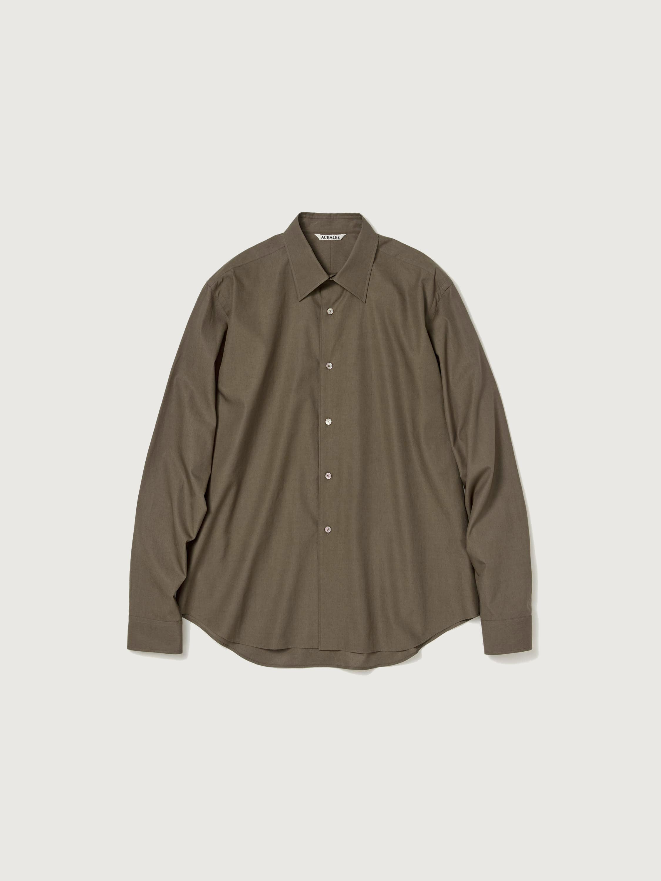 WASHED FINX TWILL SHIRT 詳細画像 BROWN 1