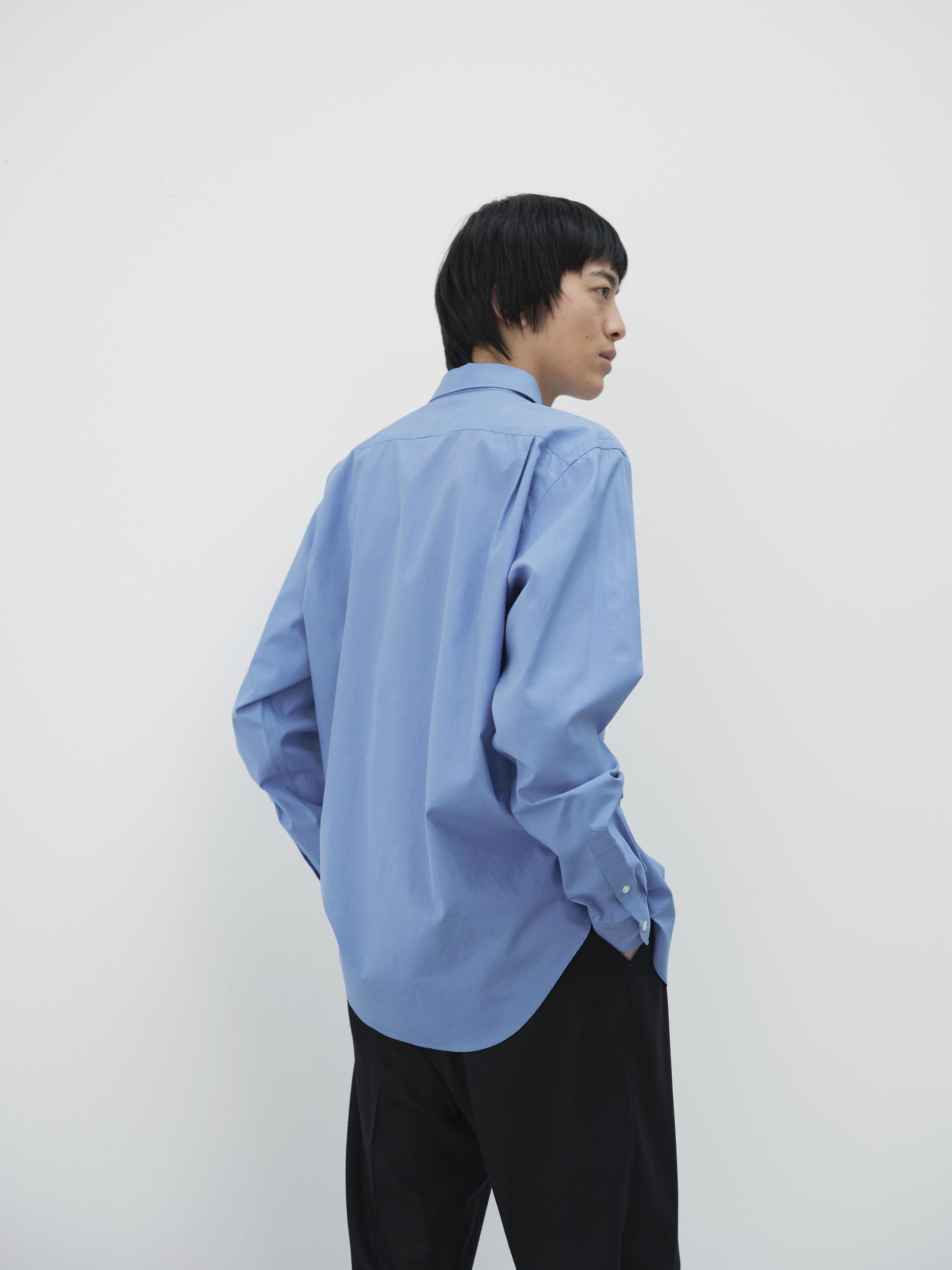 WASHED FINX TWILL SHIRT 詳細画像 BLUE 3