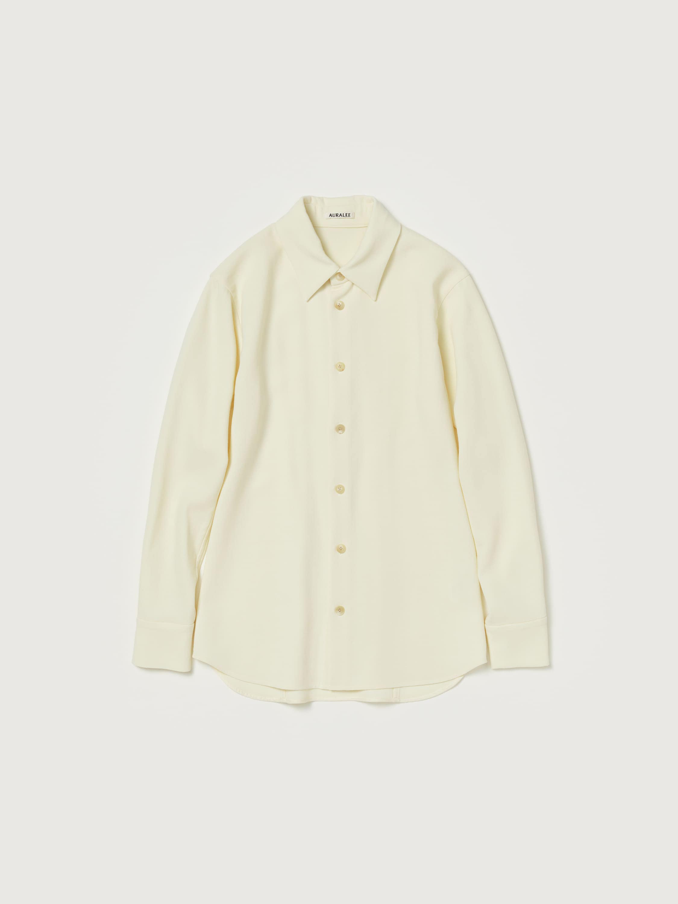 TENSE WOOL DOUBLE CLOTH SHIRT 詳細画像 IVORY 4