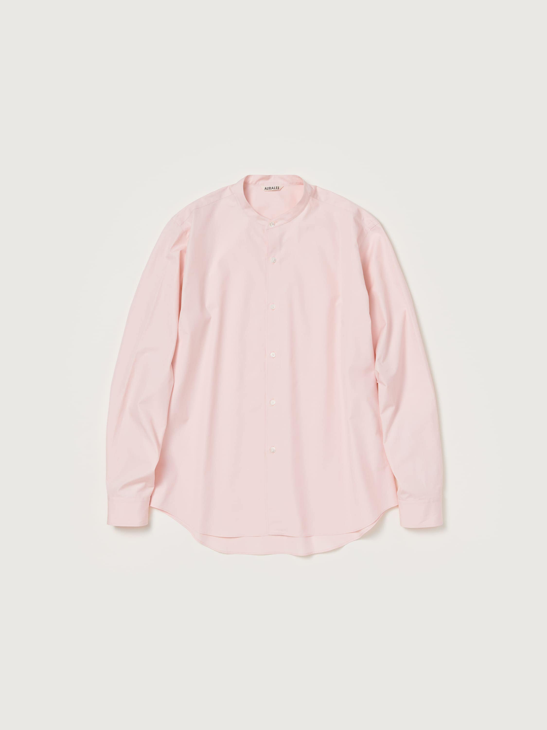 HIGH COUNT FINX OX  STAND COLLAR SHIRT 詳細画像 LIGHT PINK 1