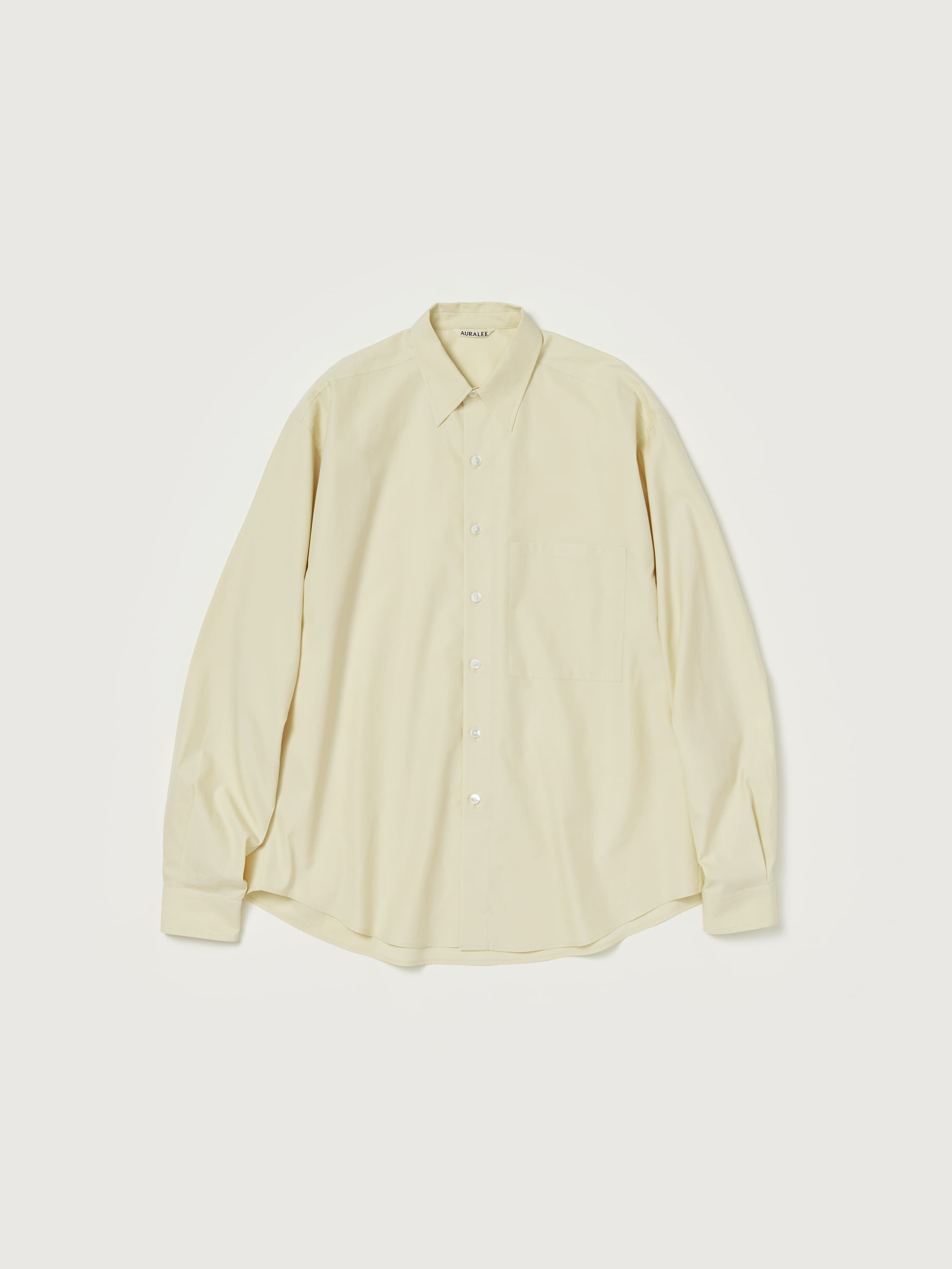 WASHED FINX TWILL BIG SHIRT 詳細画像 LIGHT BEIGE 1