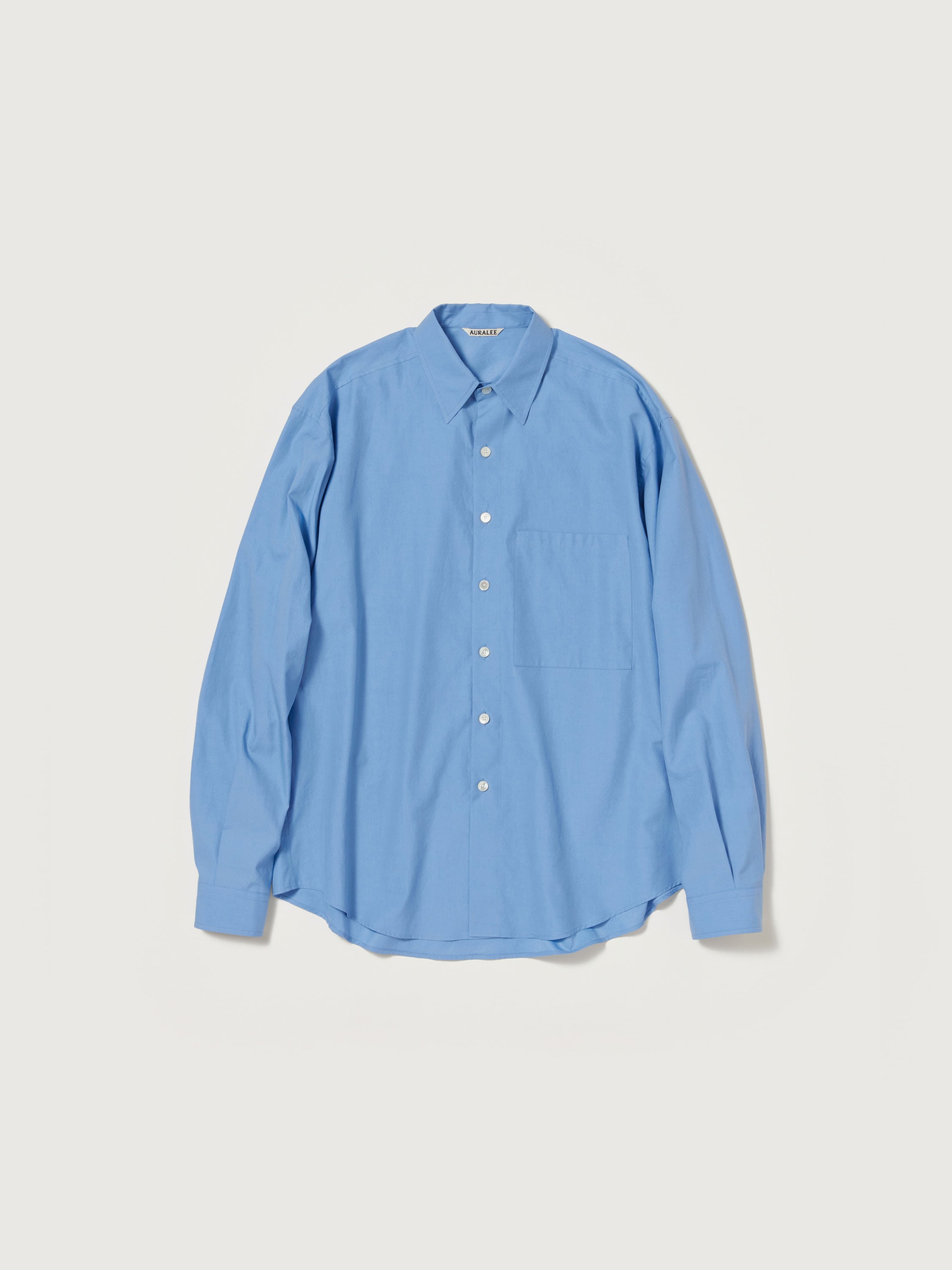 WASHED FINX TWILL BIG SHIRT 詳細画像 BLUE 1