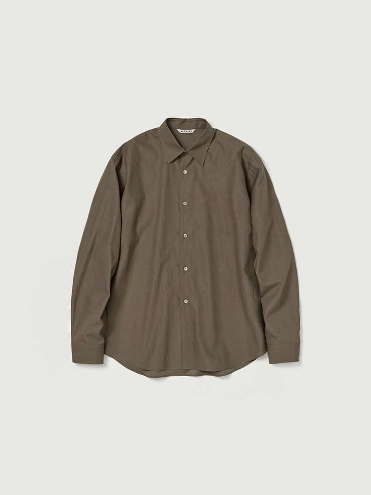 WASHED FINX TWILL SHIRT - AURALEE Official Website