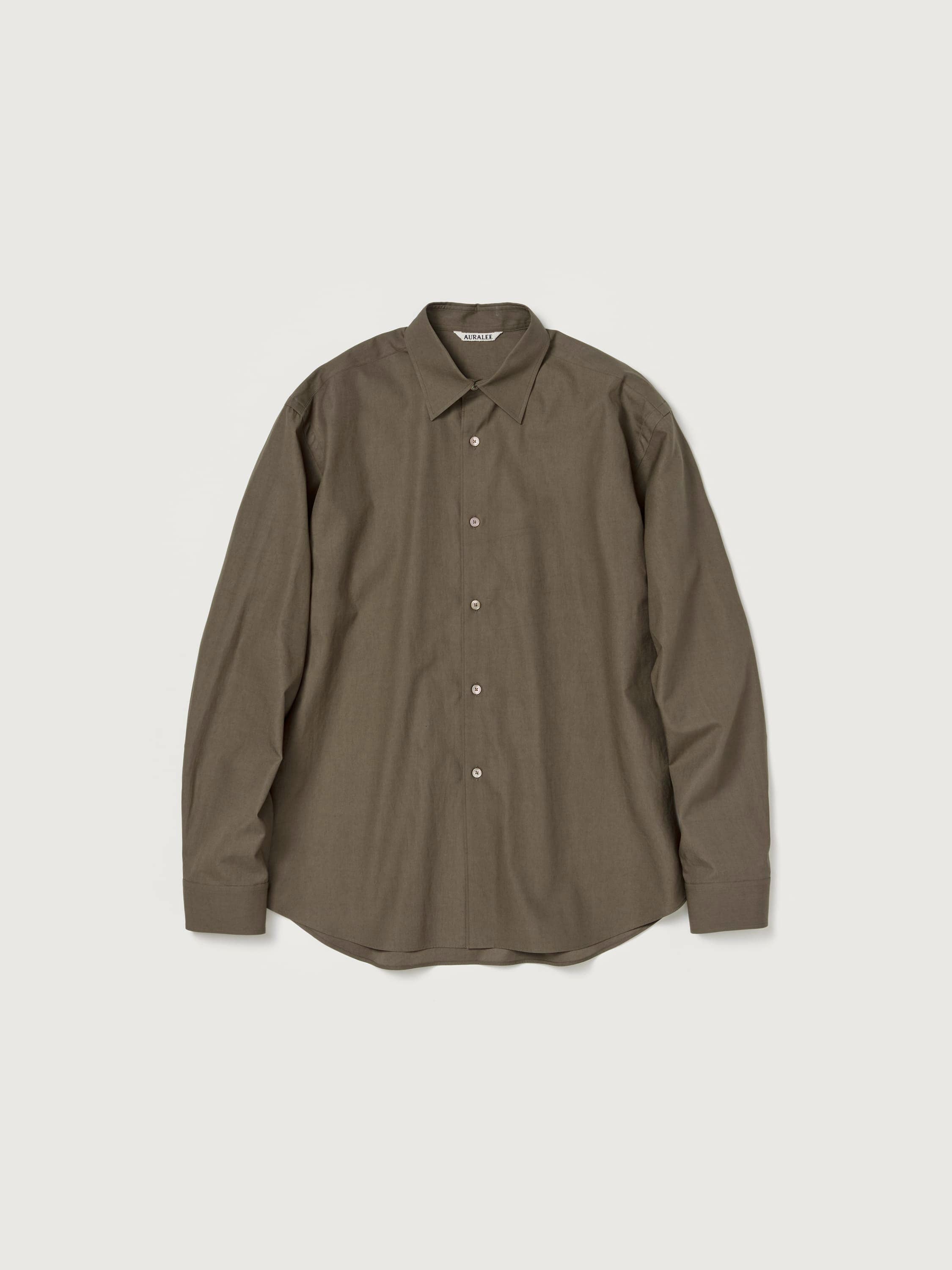 WASHED FINX TWILL SHIRT 詳細画像 BROWN 1