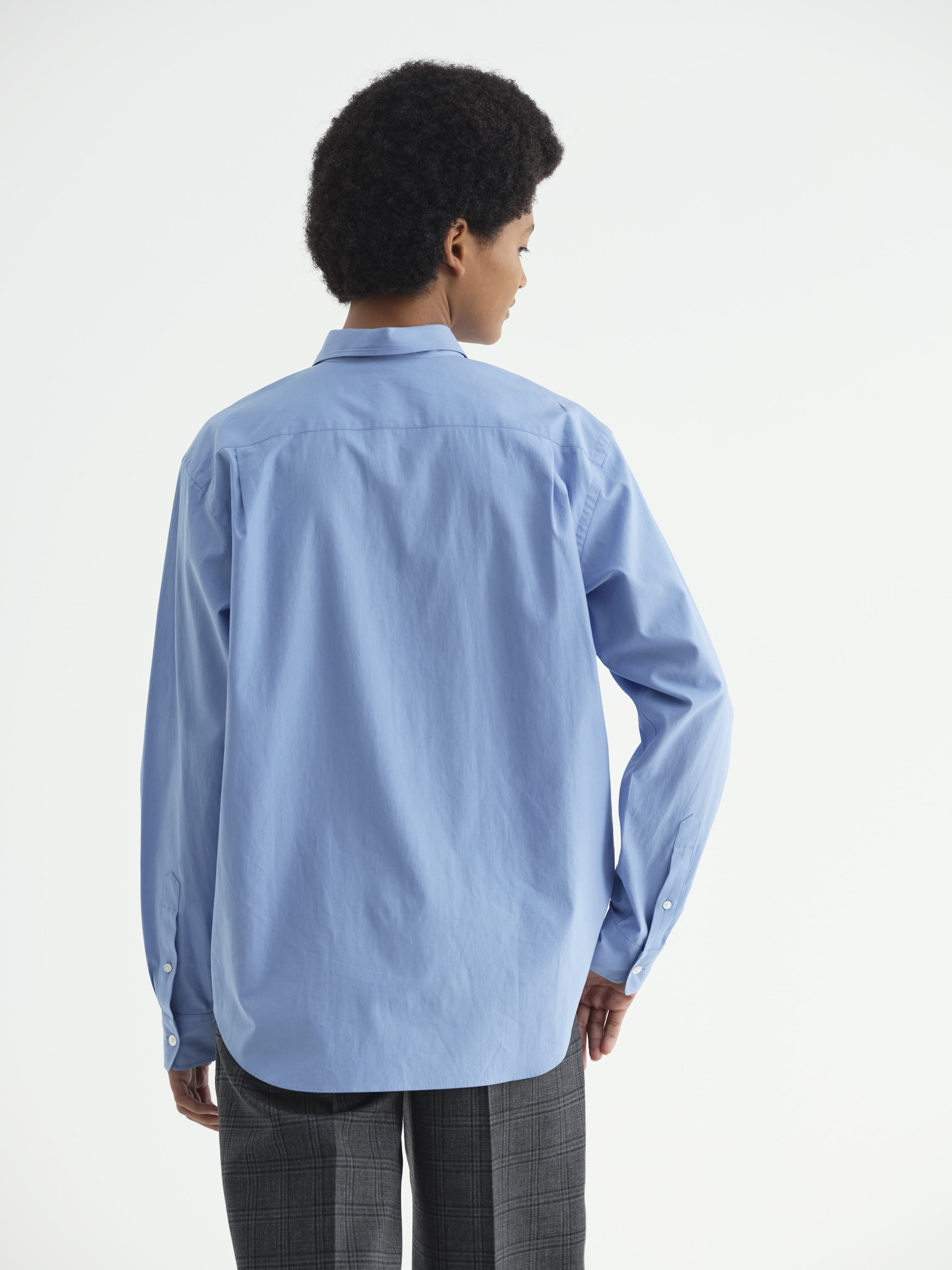 WASHED FINX TWILL SHIRT 詳細画像 BLUE 4