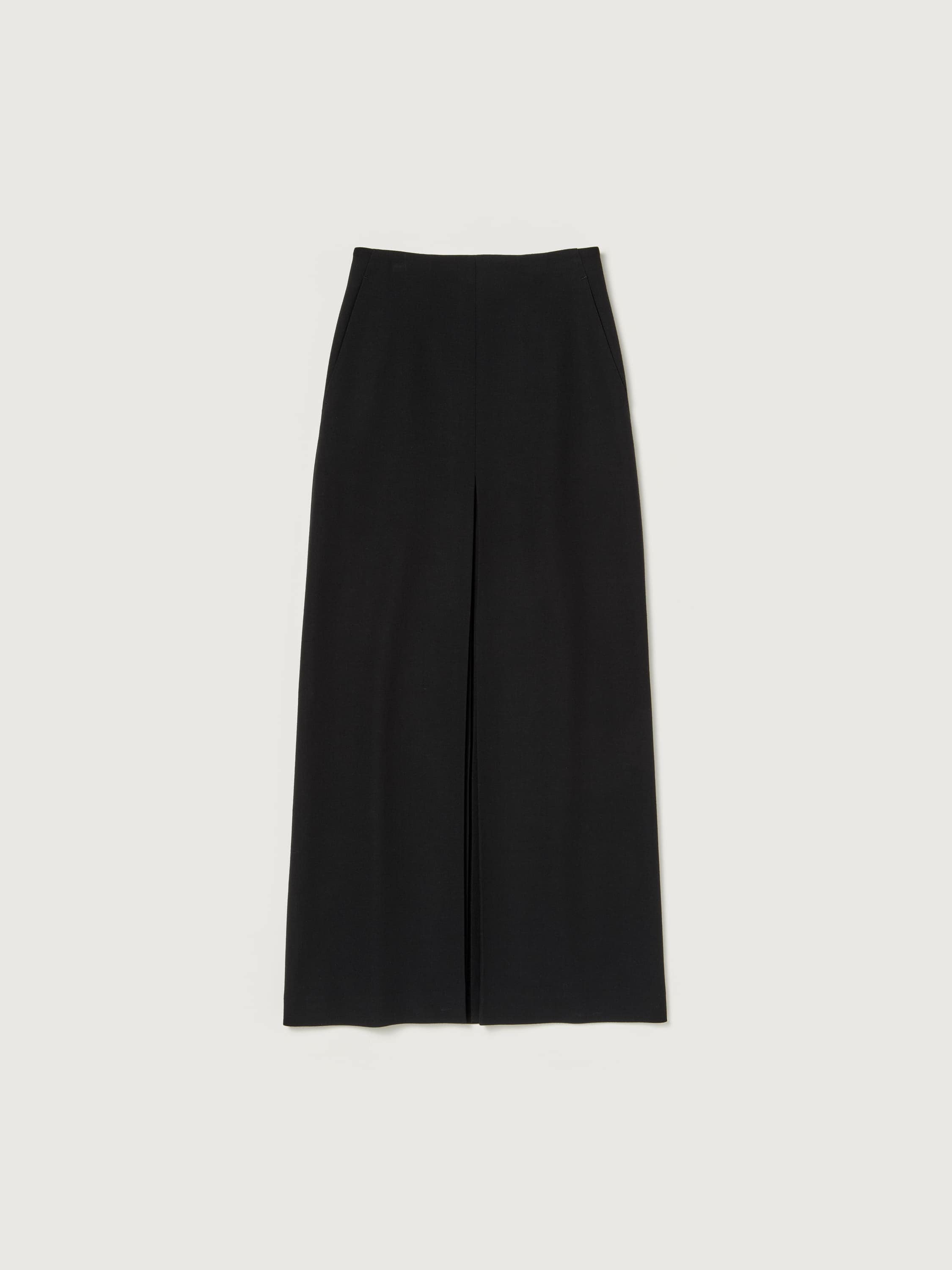 TENSE WOOL DOUBLE CLOTH SKIRT 詳細画像 BLACK 5