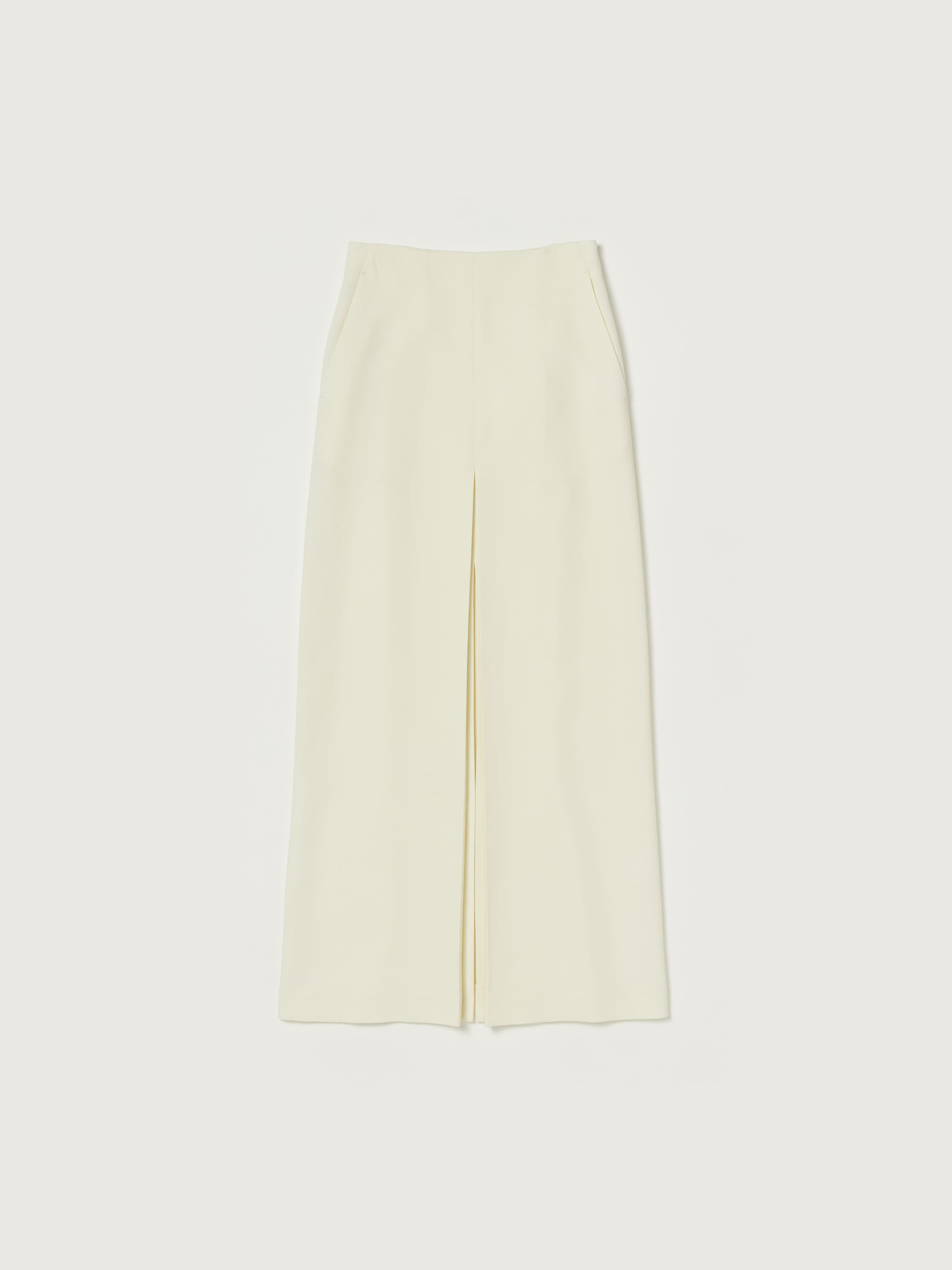 TENSE WOOL DOUBLE CLOTH SKIRT 詳細画像 IVORY 1