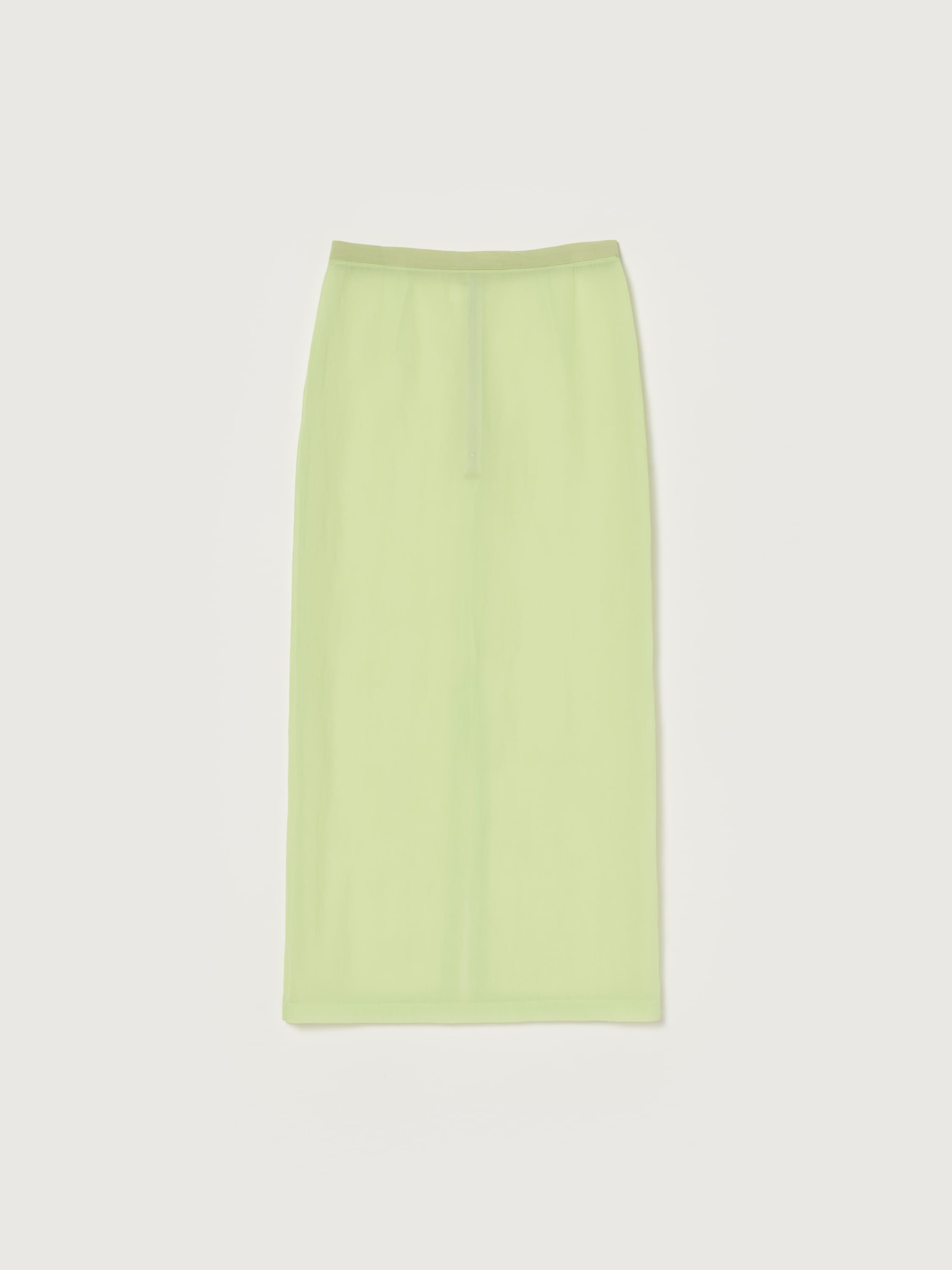 ELASTIC SHEER NYLON SKIRT 詳細画像 LIME GREEN 1