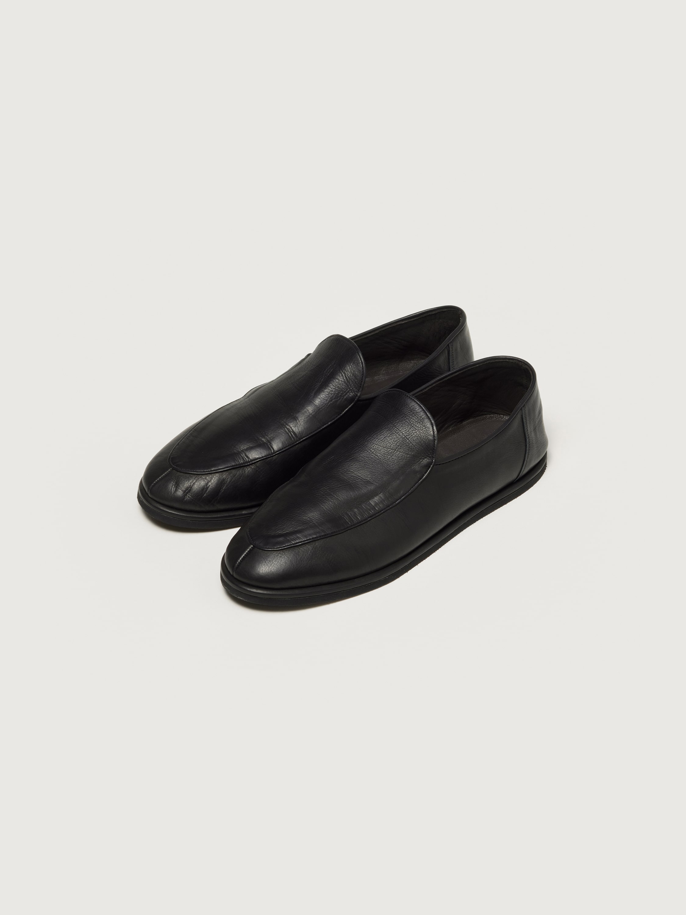 LEATHER SLIP-ONS 詳細画像 BLACK 1