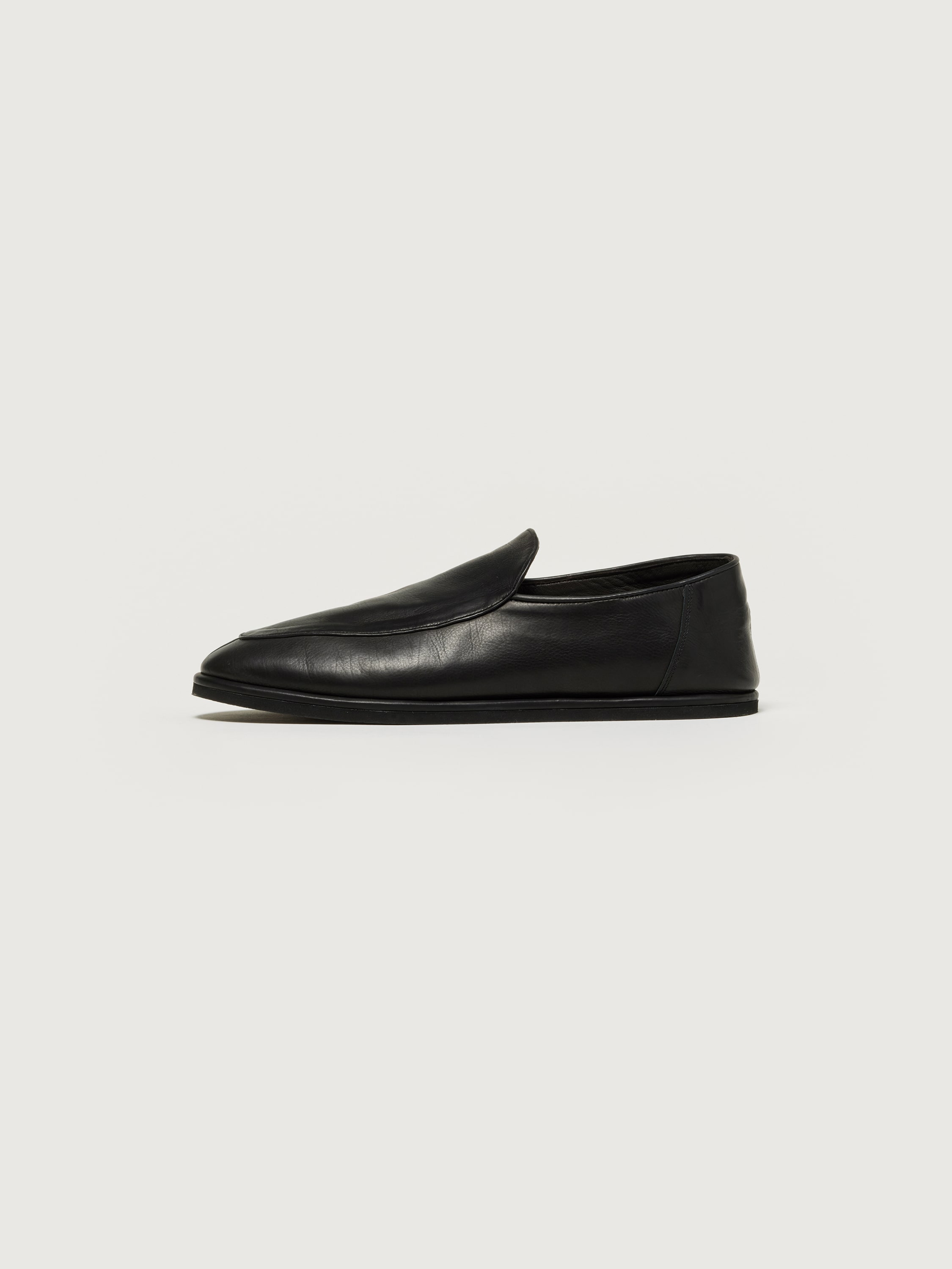 LEATHER SLIP-ONS 詳細画像 BLACK 3