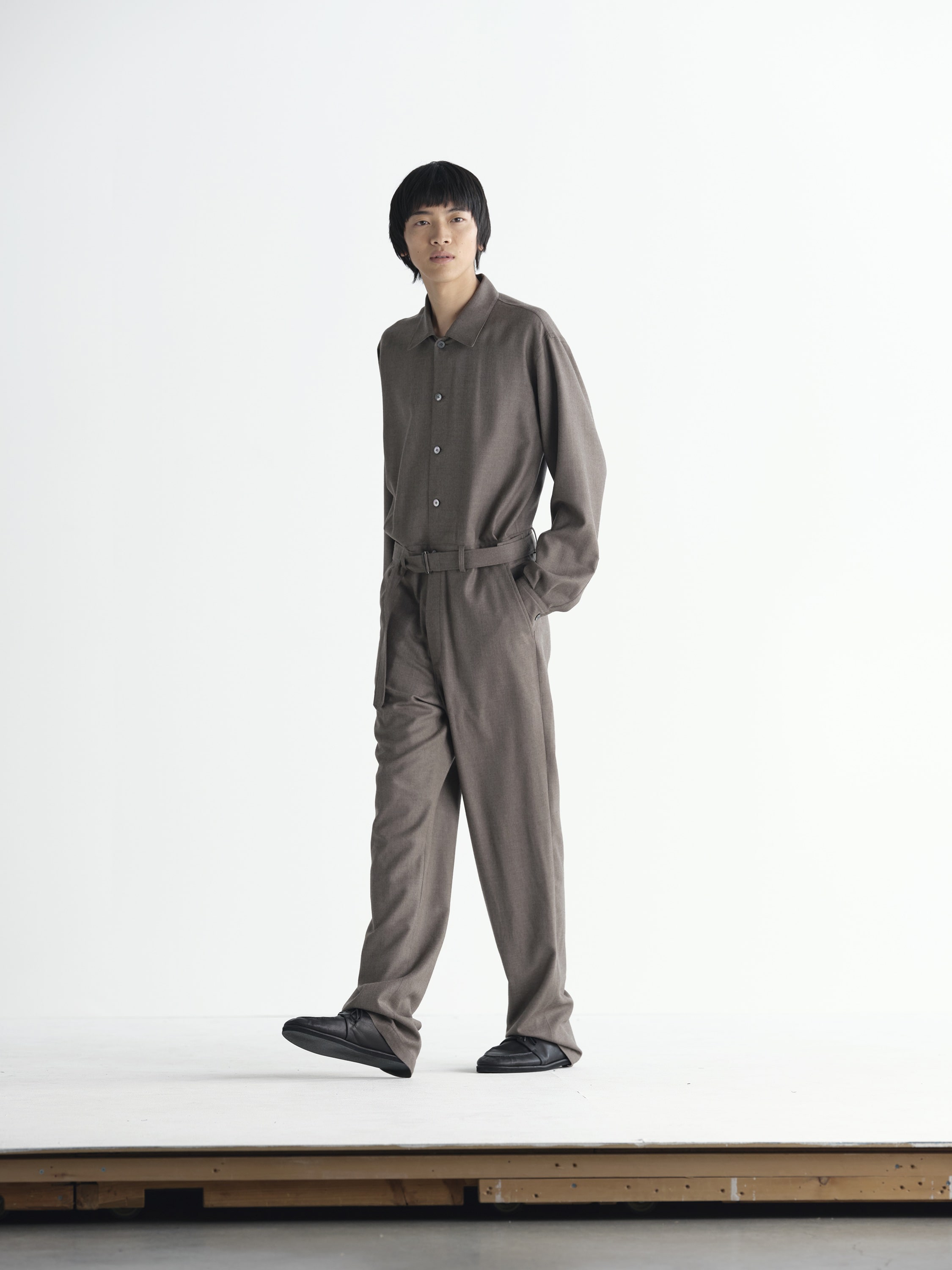 SUPER LIGHT WOOL JUMPSUIT 詳細画像 TOP BROWN 2