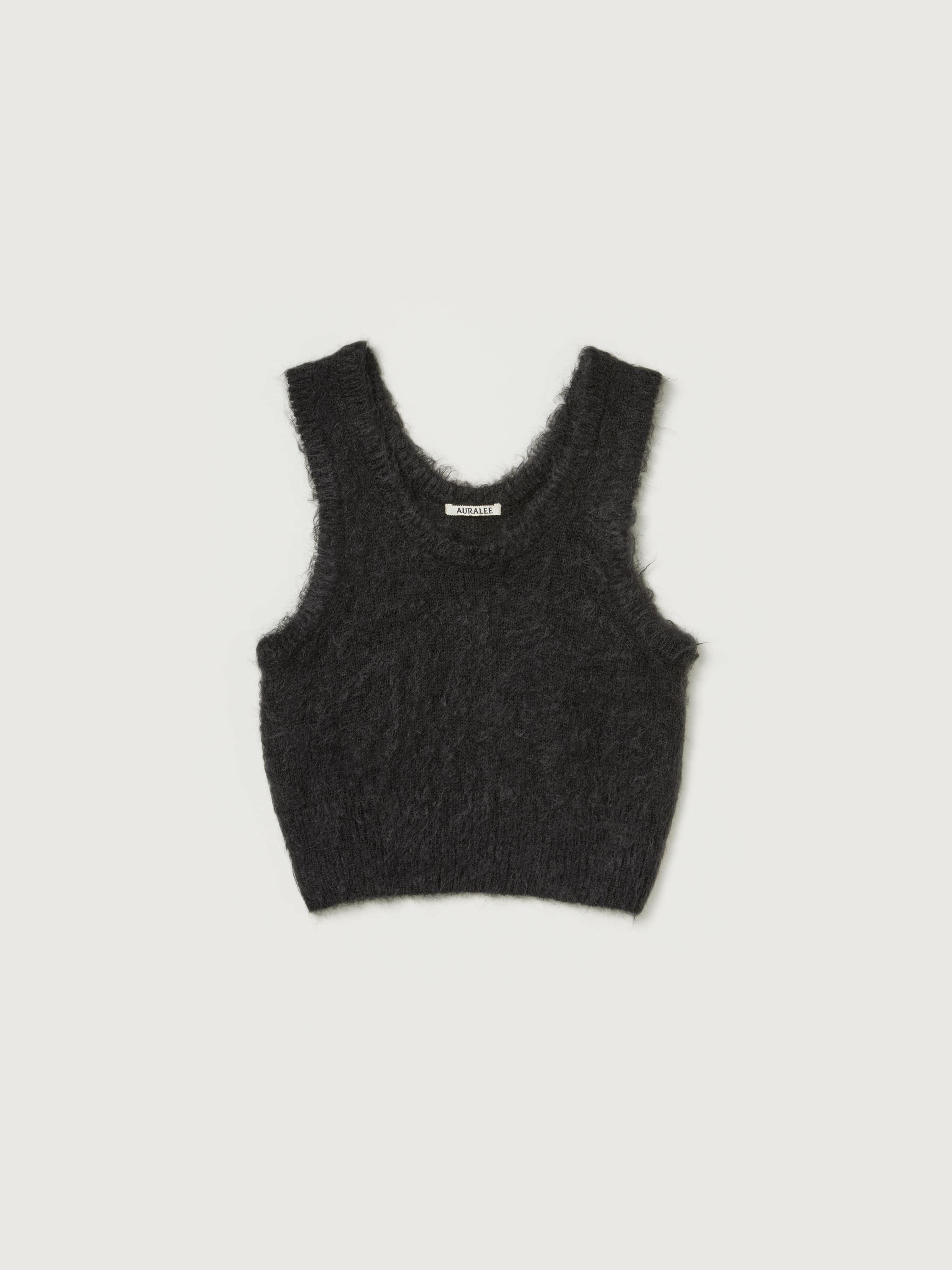 BRUSHED SUPER KID MOHAIR KNIT TANK 詳細画像 INK BLACK 6