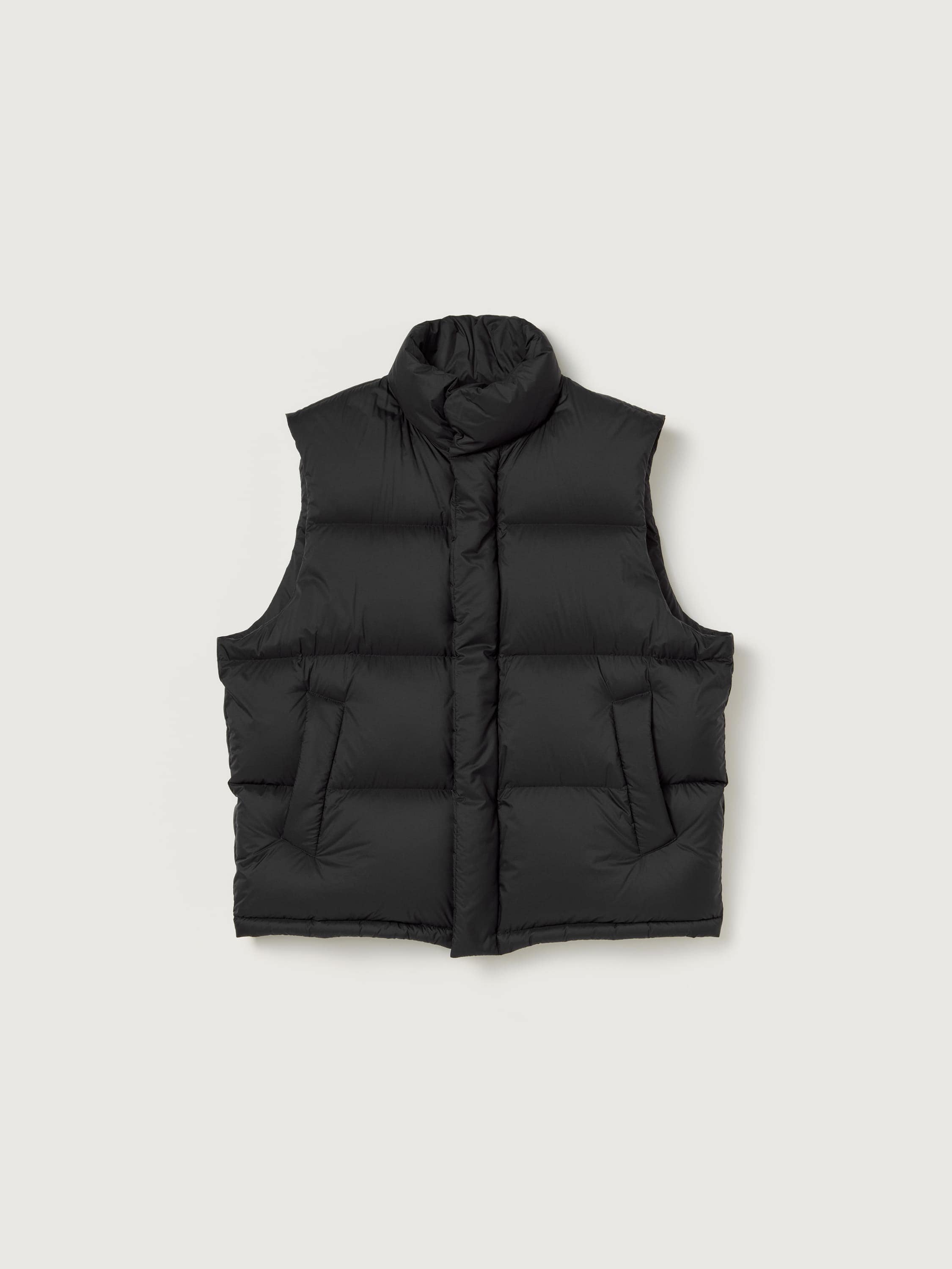 SUPER LIGHT NYLON RIPSTOP DOWN VEST 詳細画像 BLACK 1