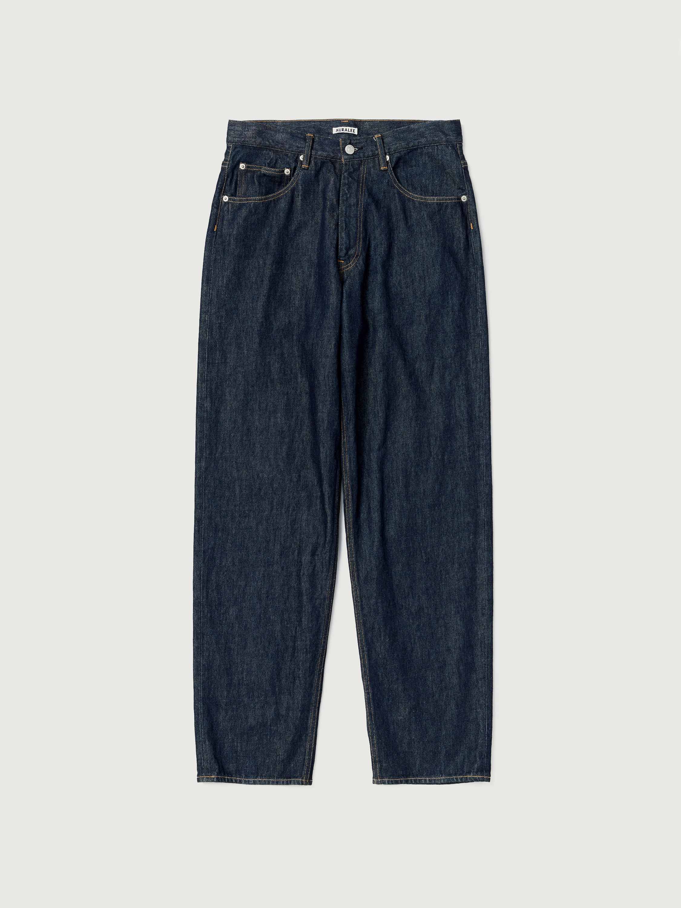 HARD TWIST DENIM WIDE PANTS