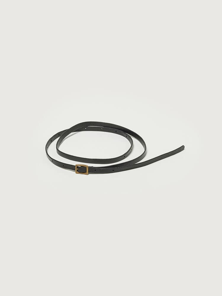 LEATHER NARROW LONG BELT